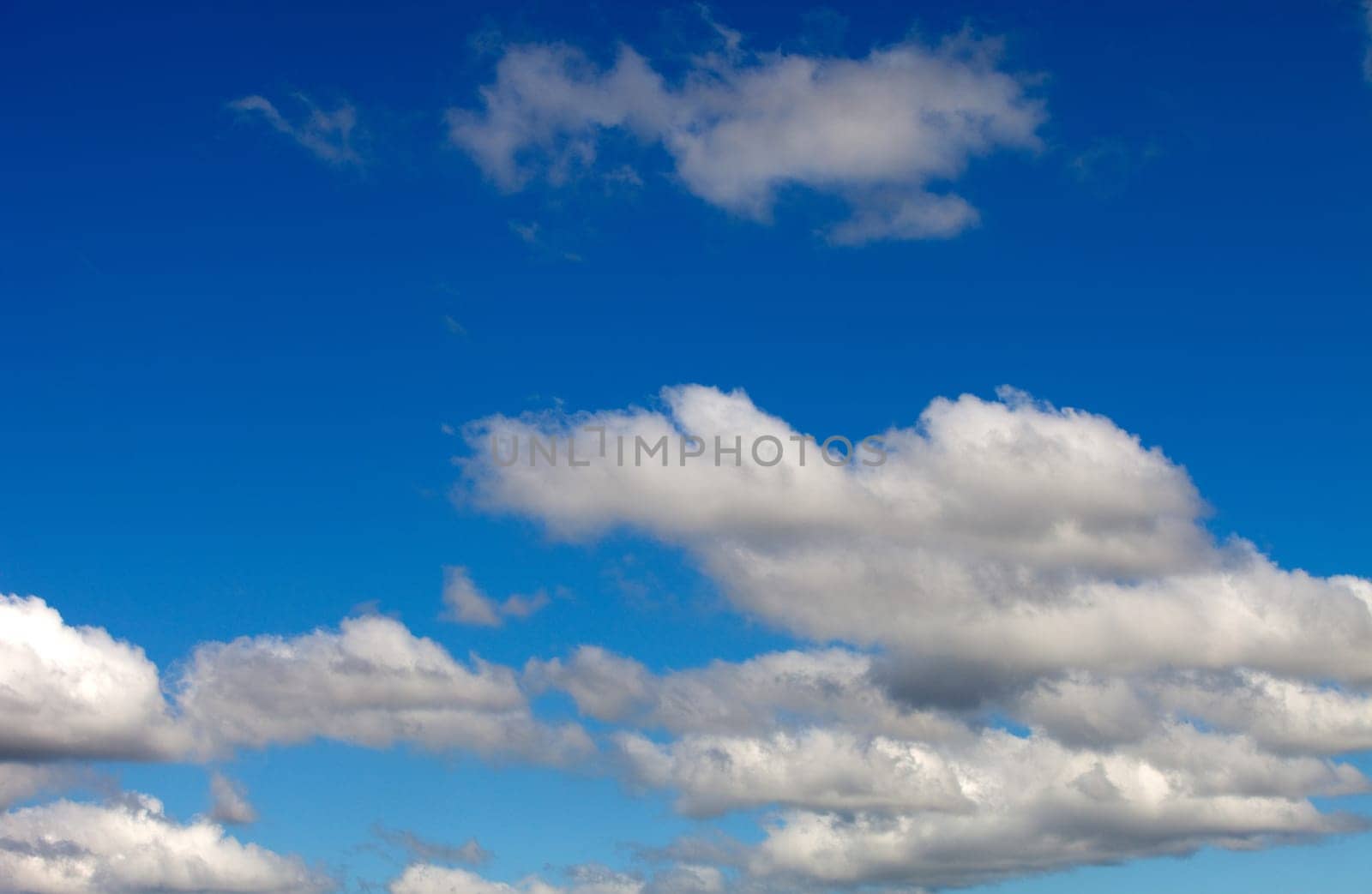 Beautiful clouds seen from the blue sky
