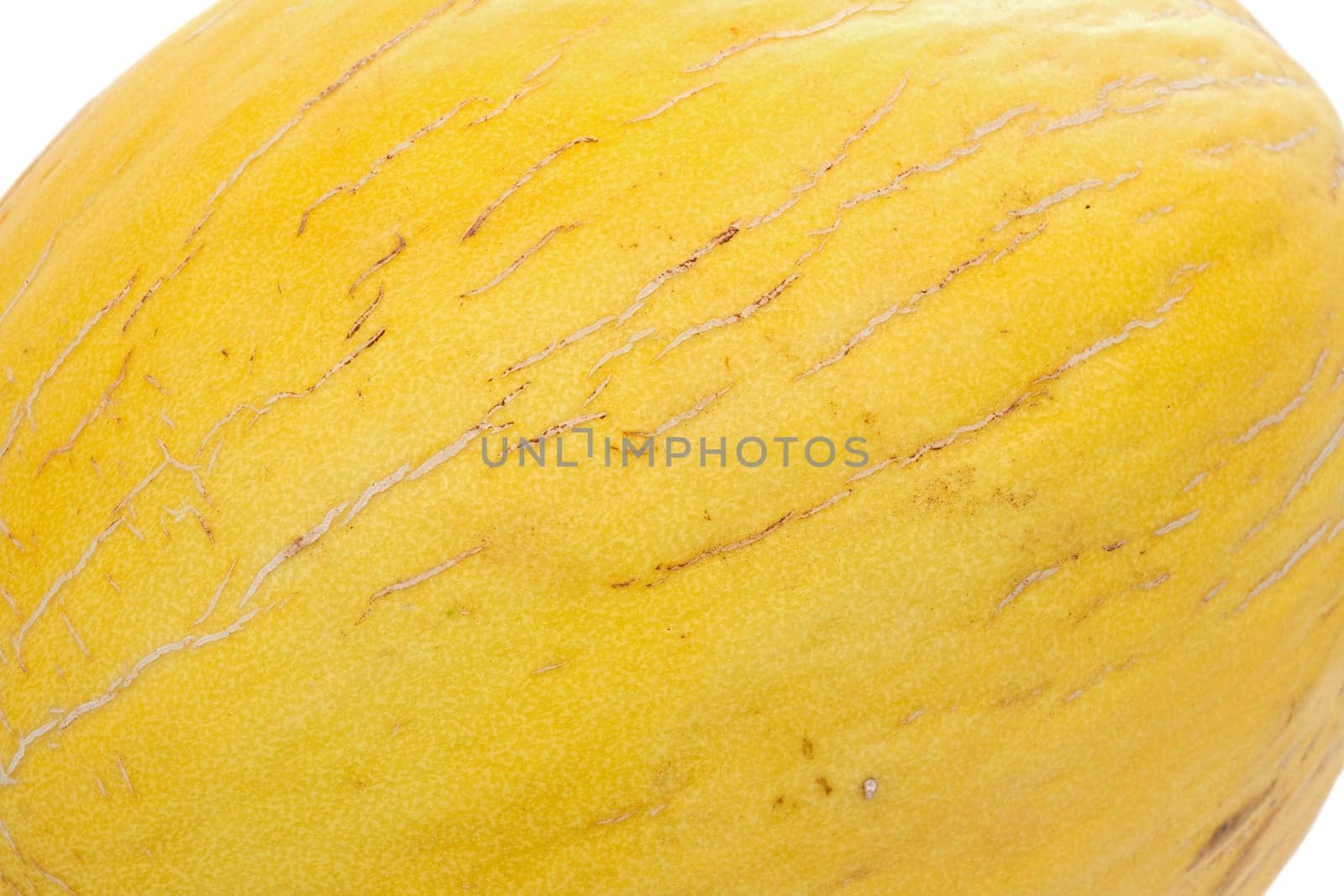 Yellow melon isolated over white background