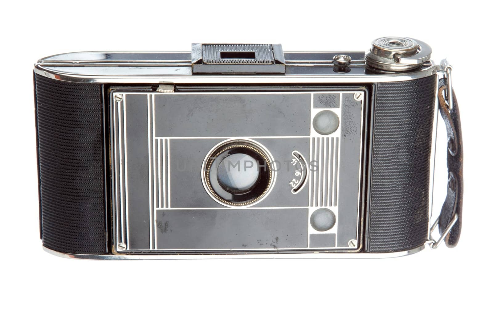Old camera vintage isolated on a white background