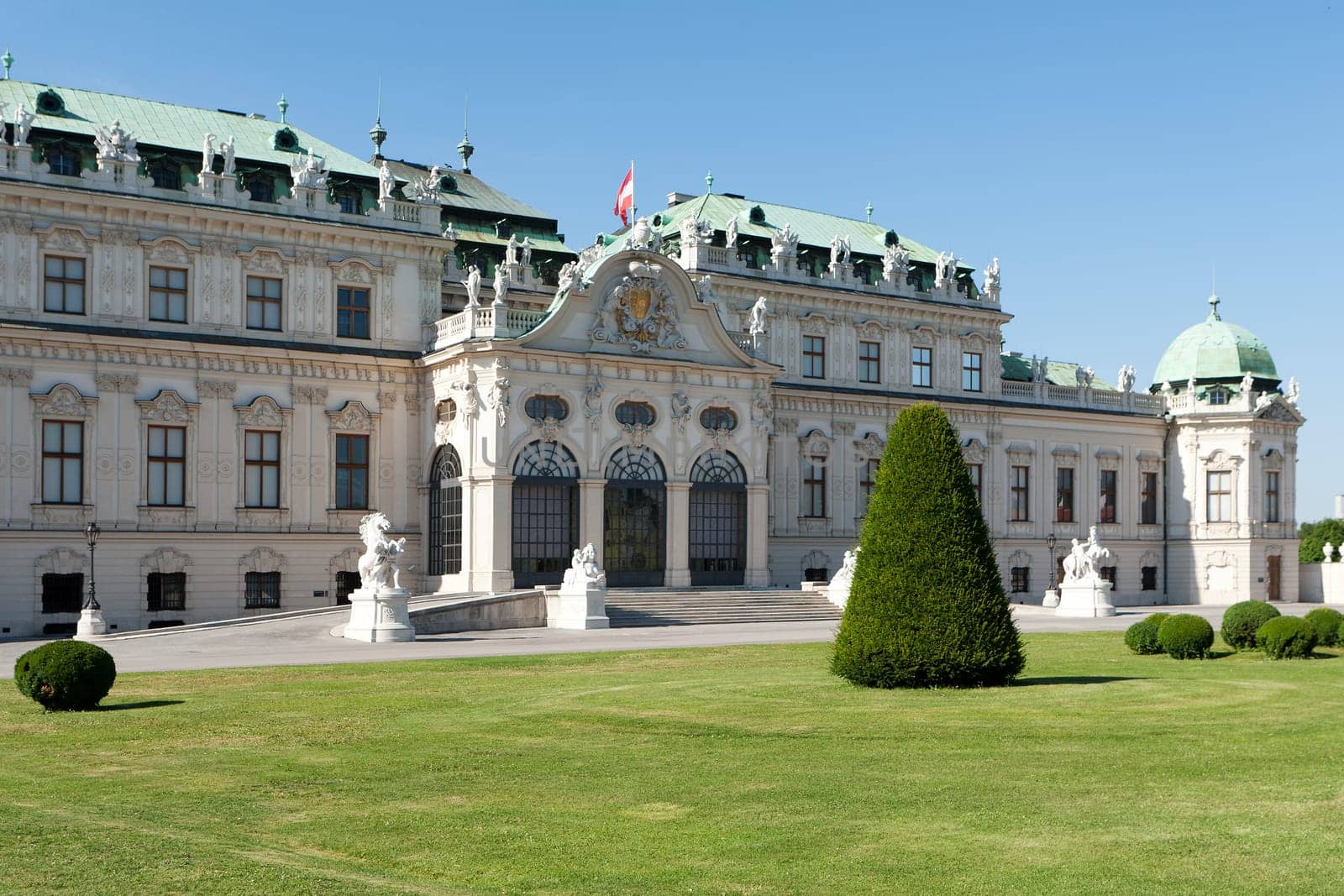 Belvedere Palace,historic building and landmark of Vienna