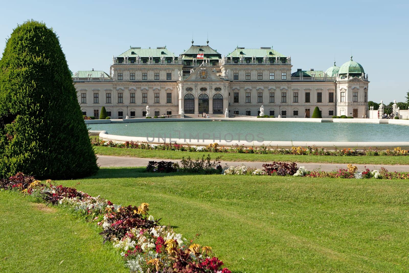 Belvedere Palace,historic building and landmark of Vienna
