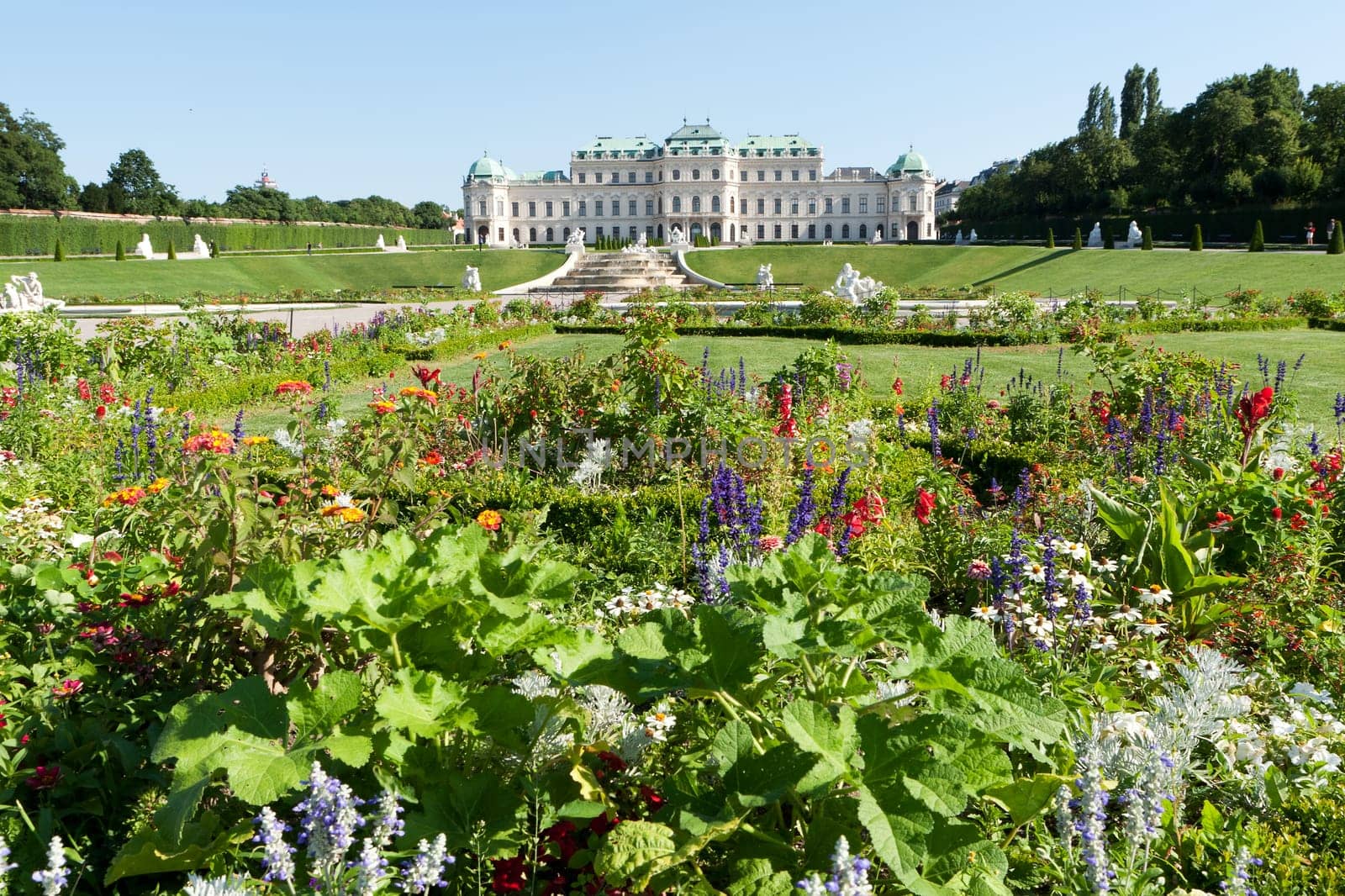 Belvedere Palace,historic building and landmark of Vienna