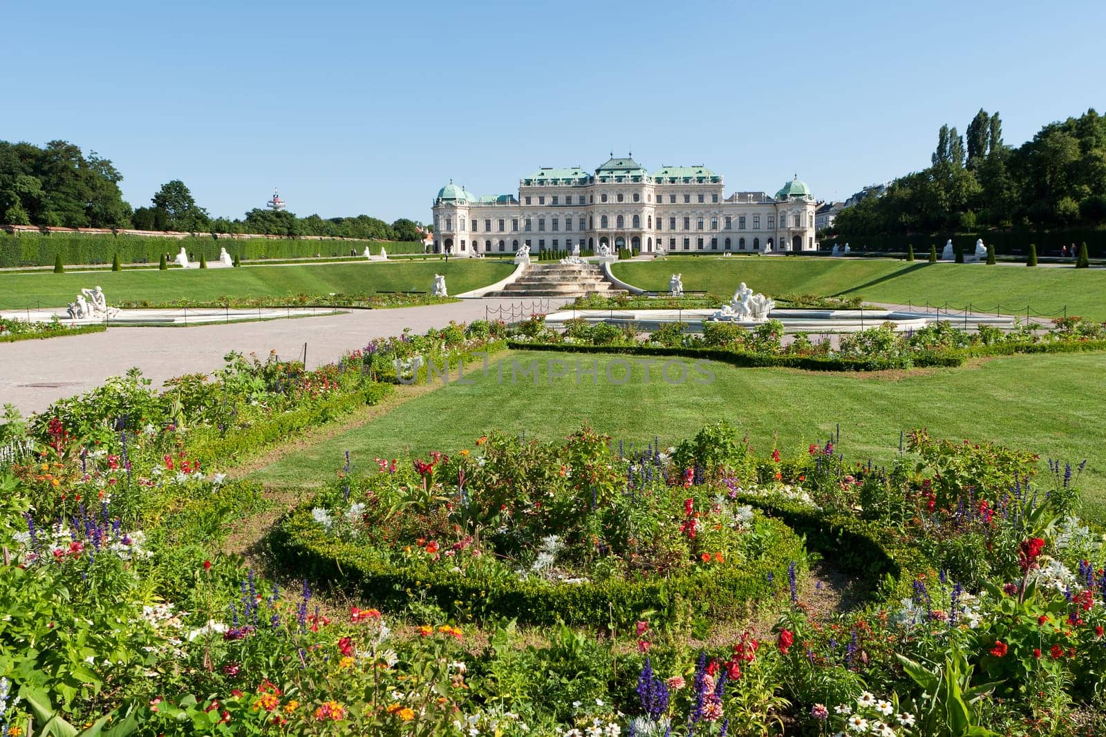 Belvedere Palace,historic building and landmark of Vienna