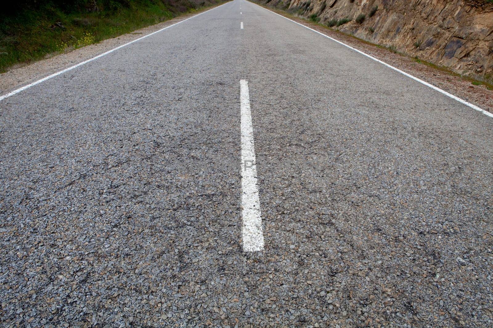 View of a highway on a cloudy day