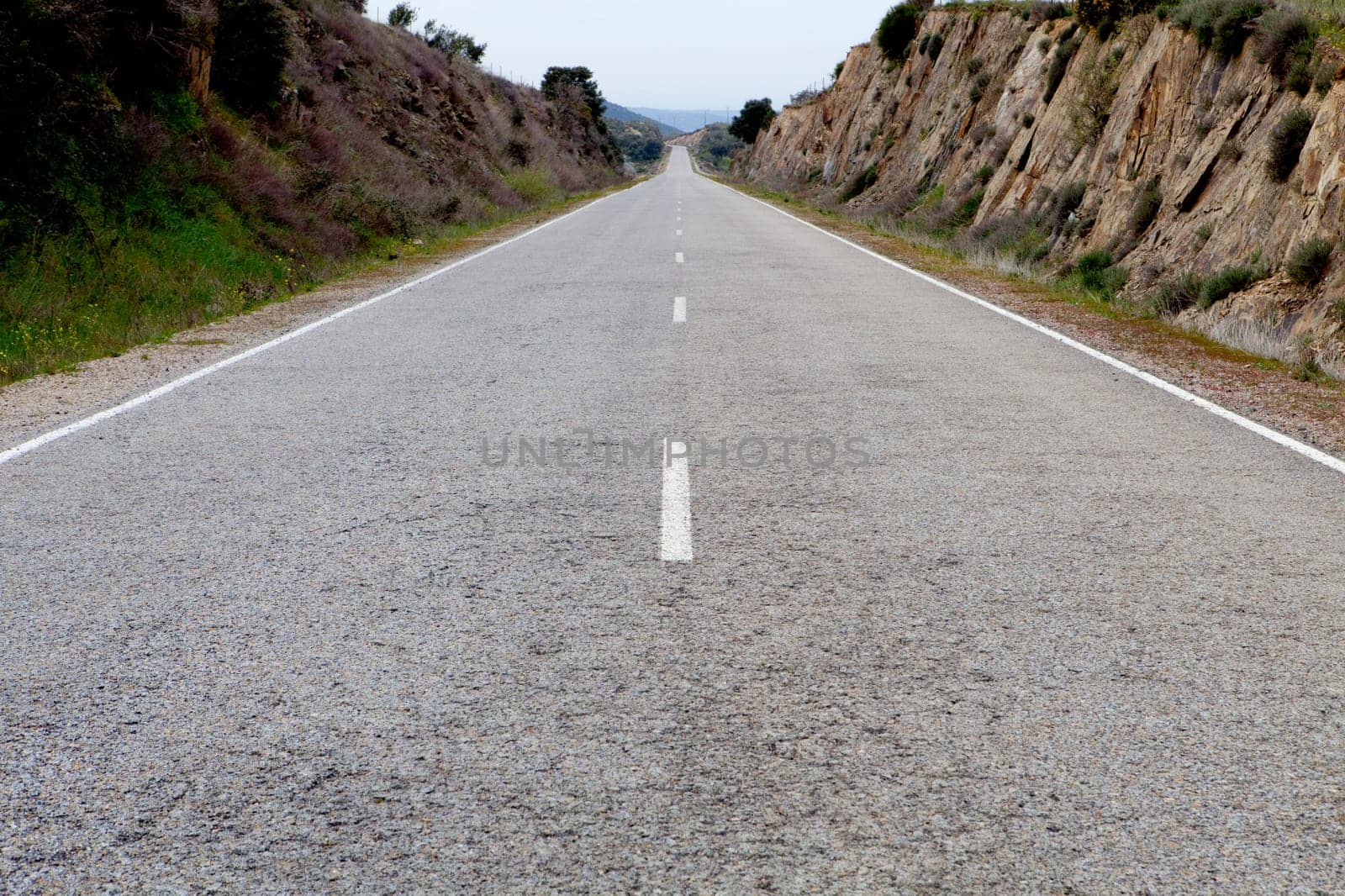 View of a highway on a cloudy day