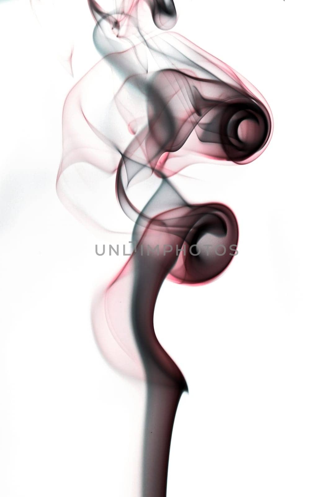 Abstract smoke background a over black background