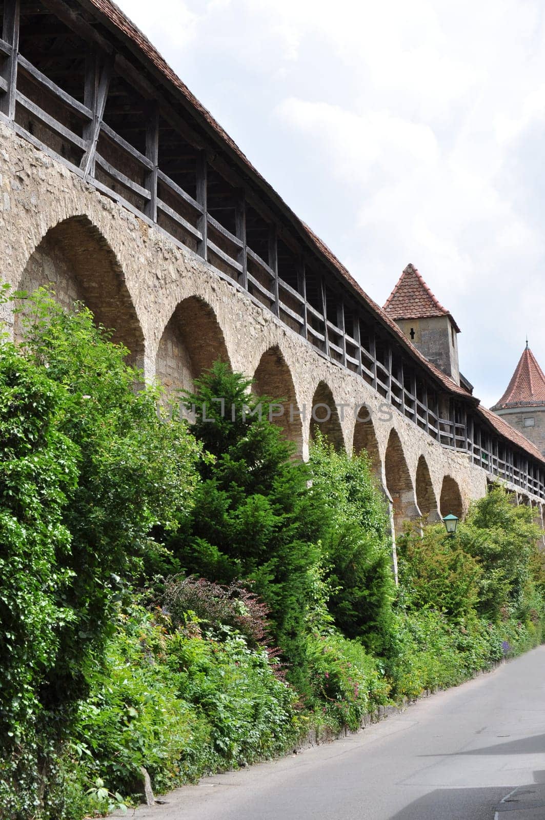 Rothenburg ob der Tauber city wall