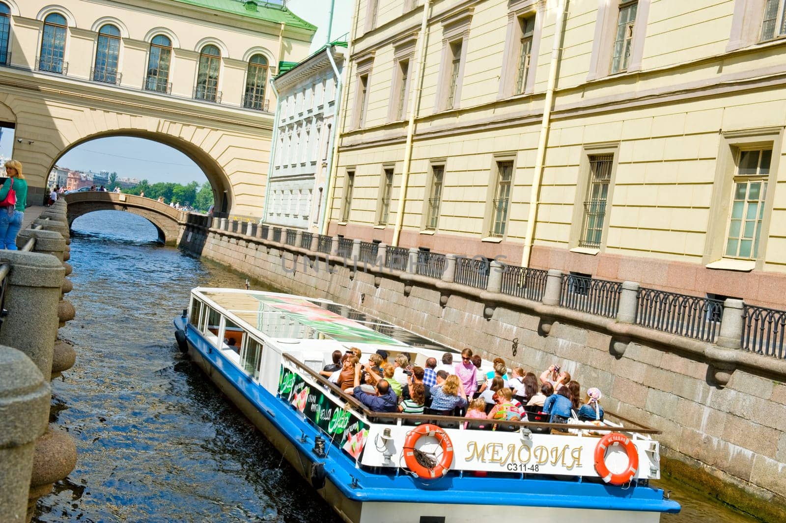 View on Winter&#039 s channel in Sankt Petersburg, Russia, taken on June 2011