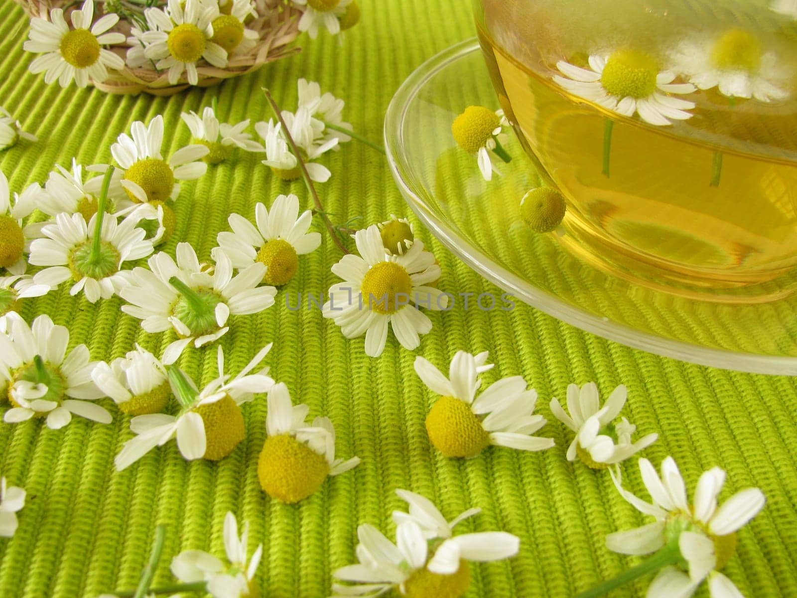 Chamomile flower tea