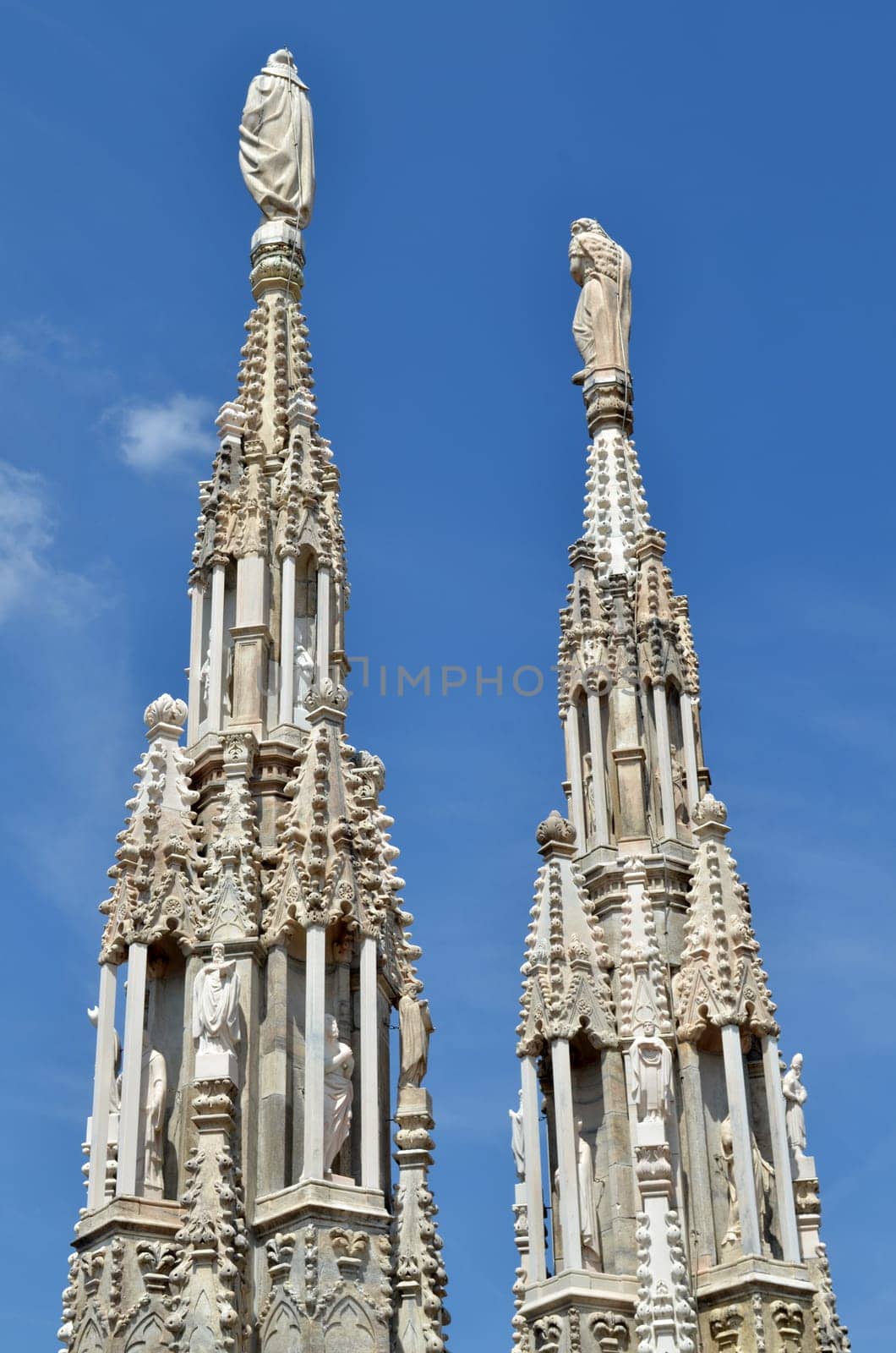 Statues on the Duomo of Milan