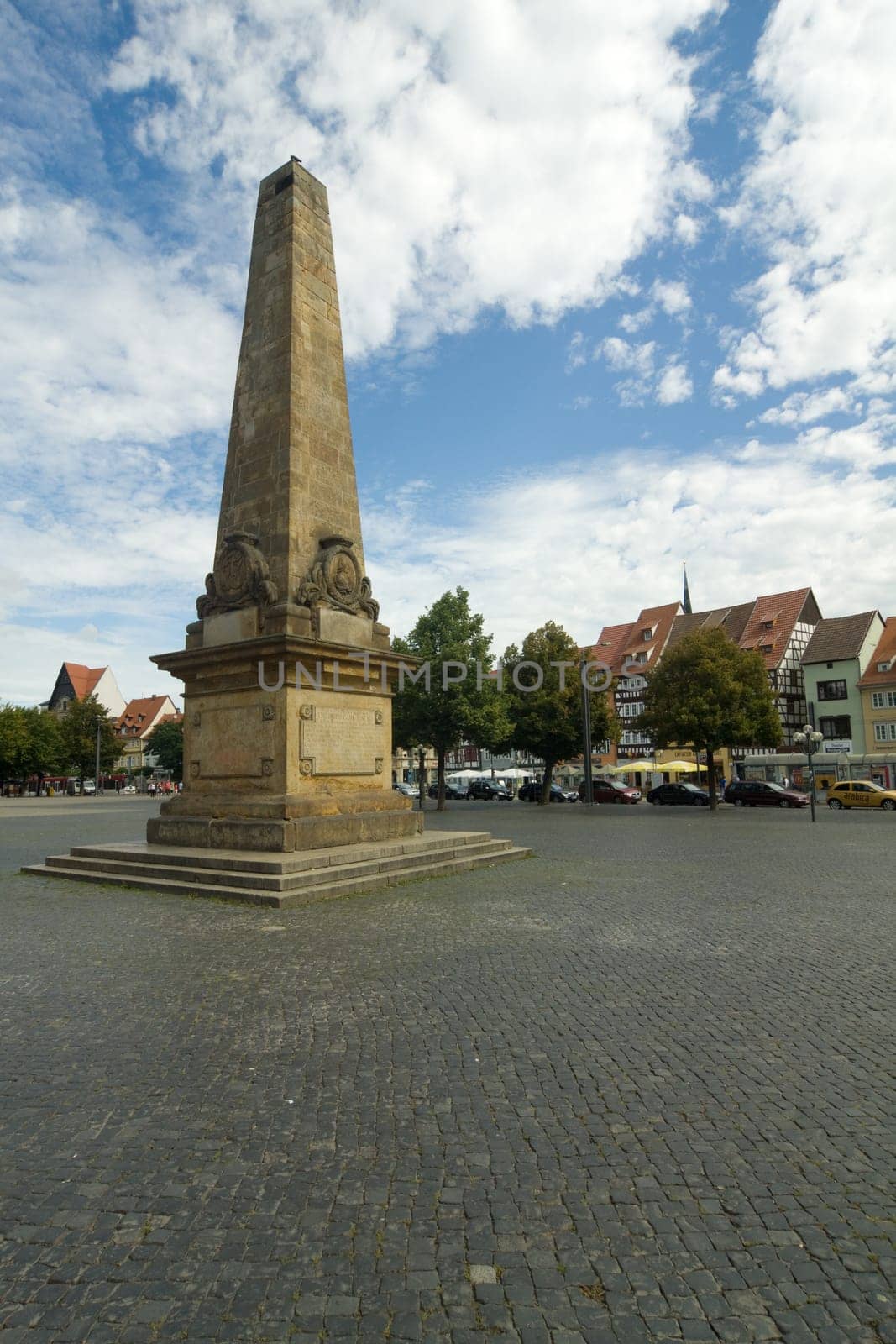 Obelisk on the market square of Erfurt