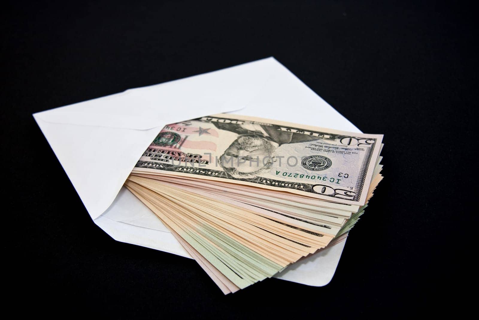 Banknotes in envelope