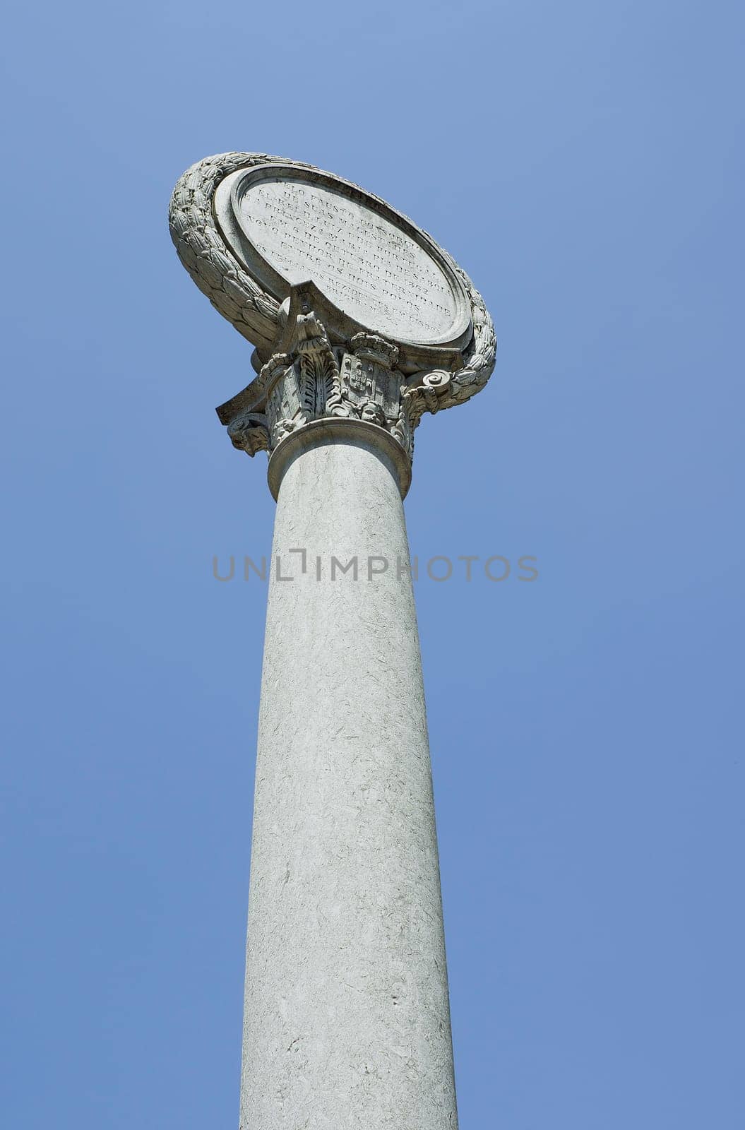 The Historic Monument Column in Lisbon in Portugal
