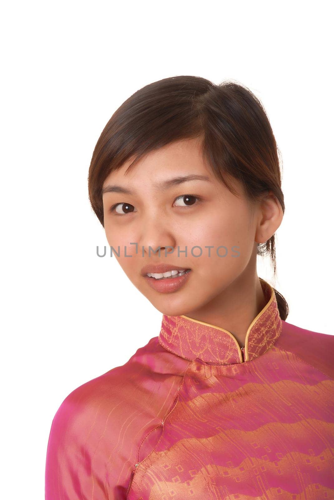 Isolated lovely and sexy young Thailand Asian girl