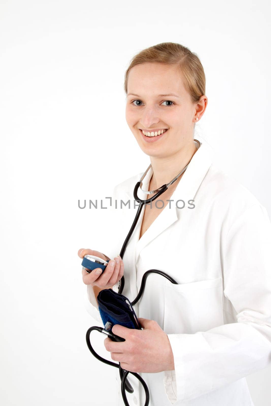 Young female doctor with stethoscope