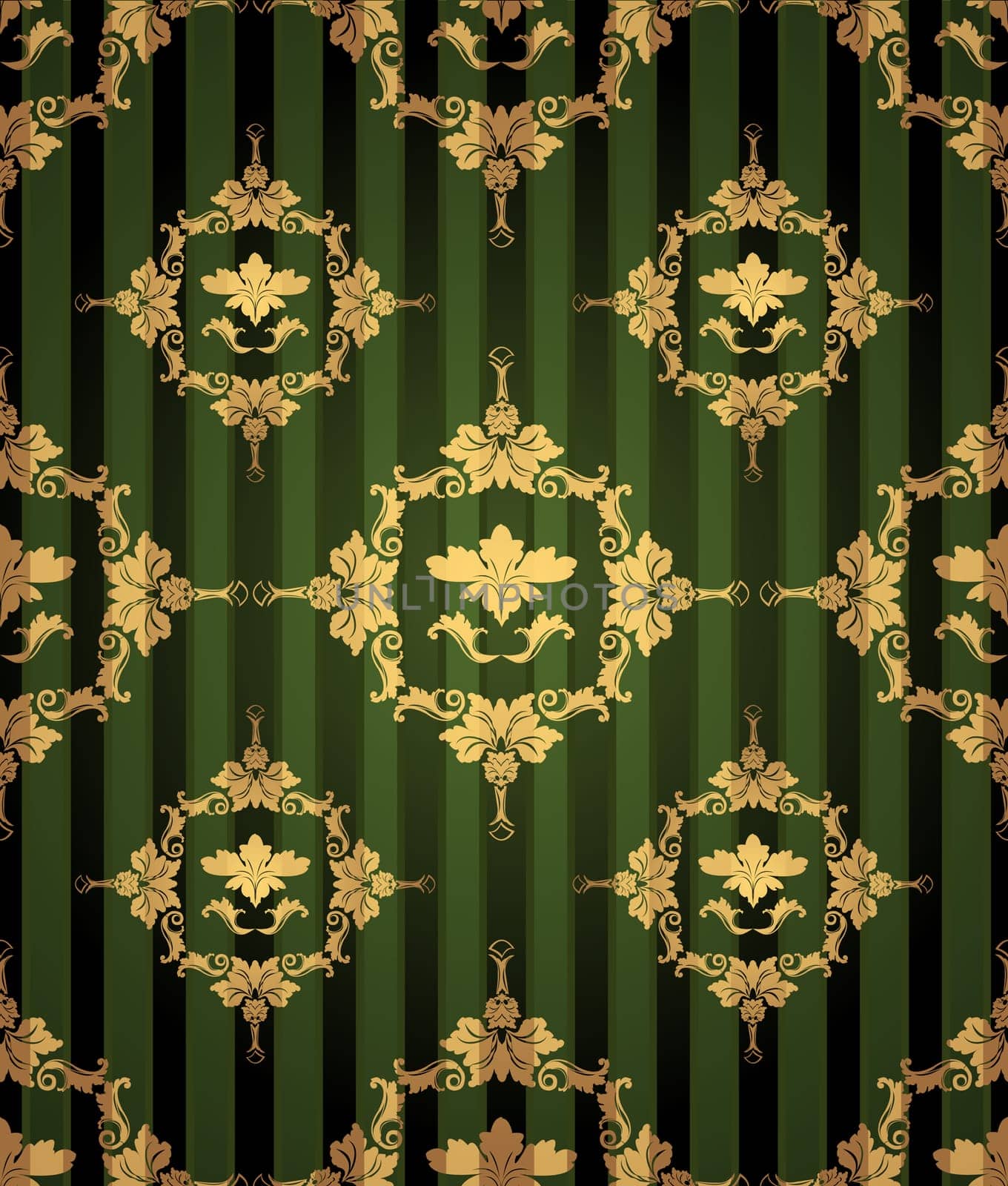 A seamless retro background with floral damask motives
