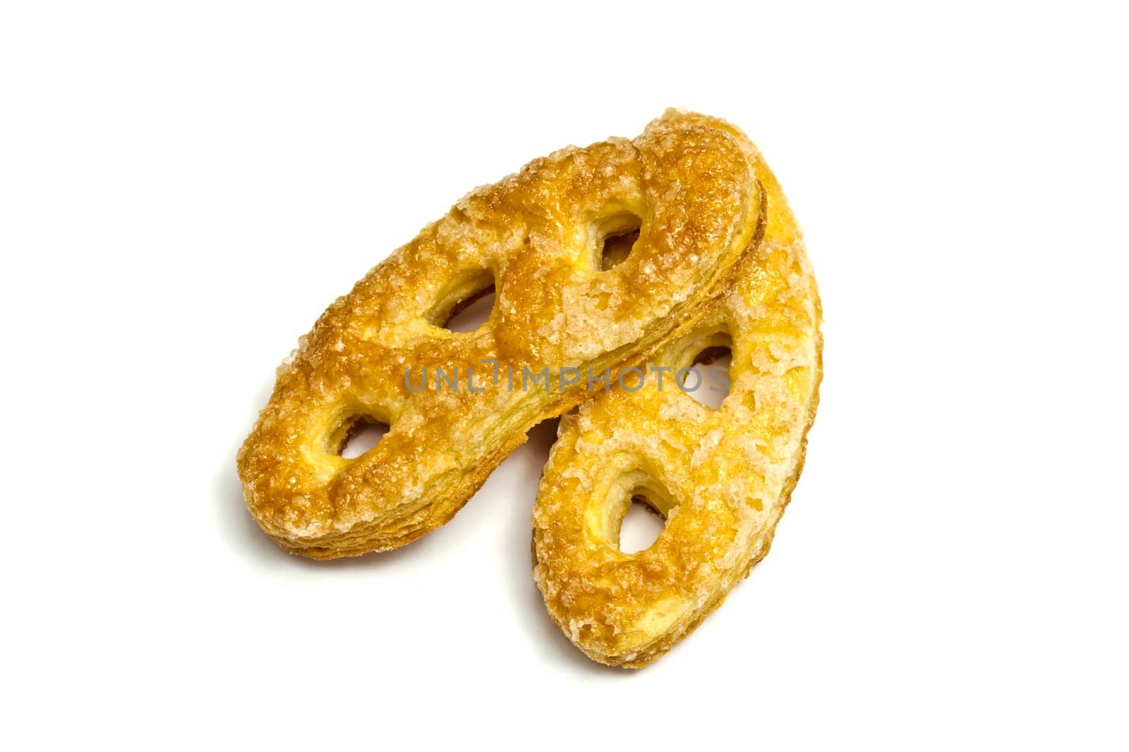 delicious pastries isolated on white background
