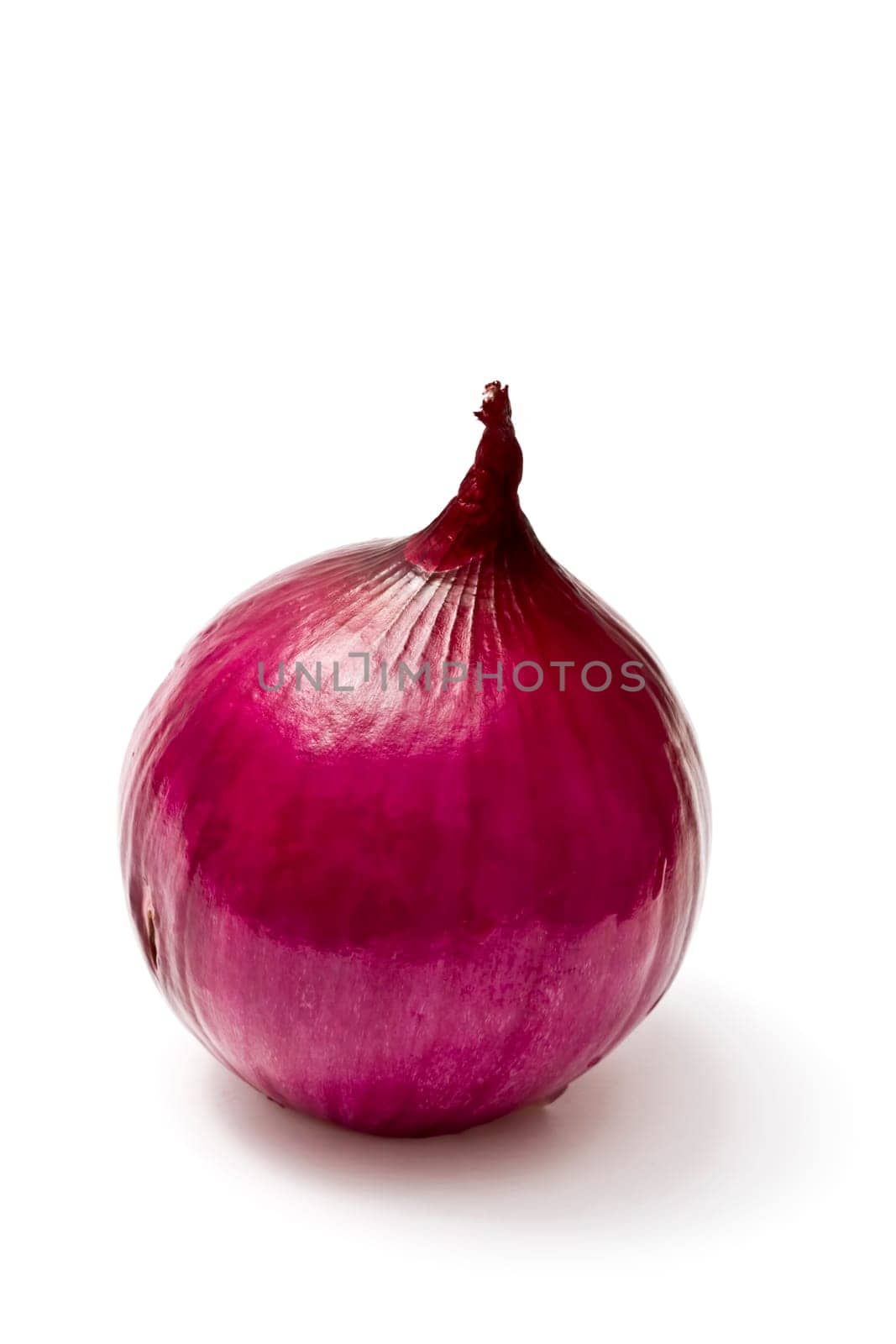 Red onion isolated on white background