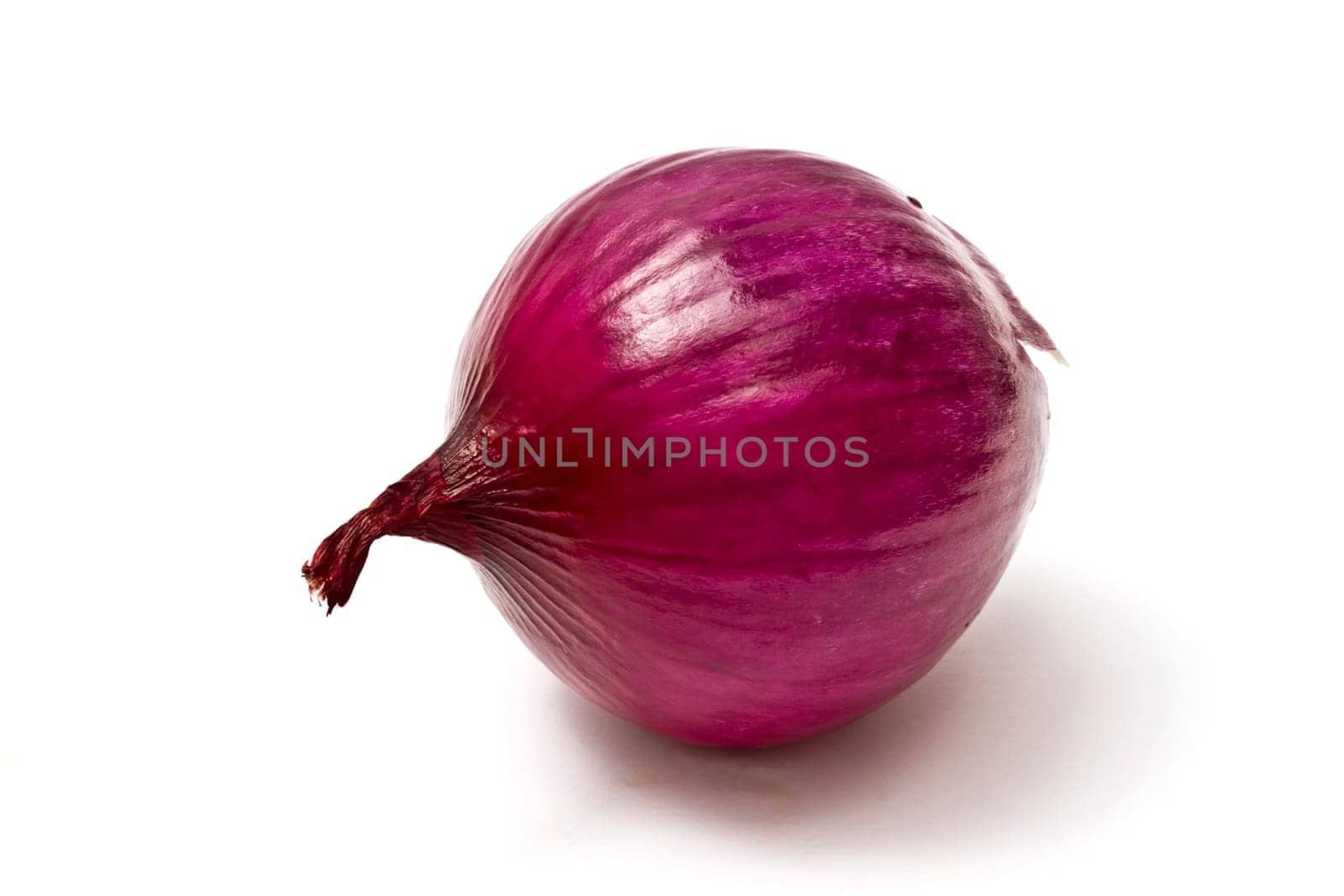 Red onion isolated on white abckground