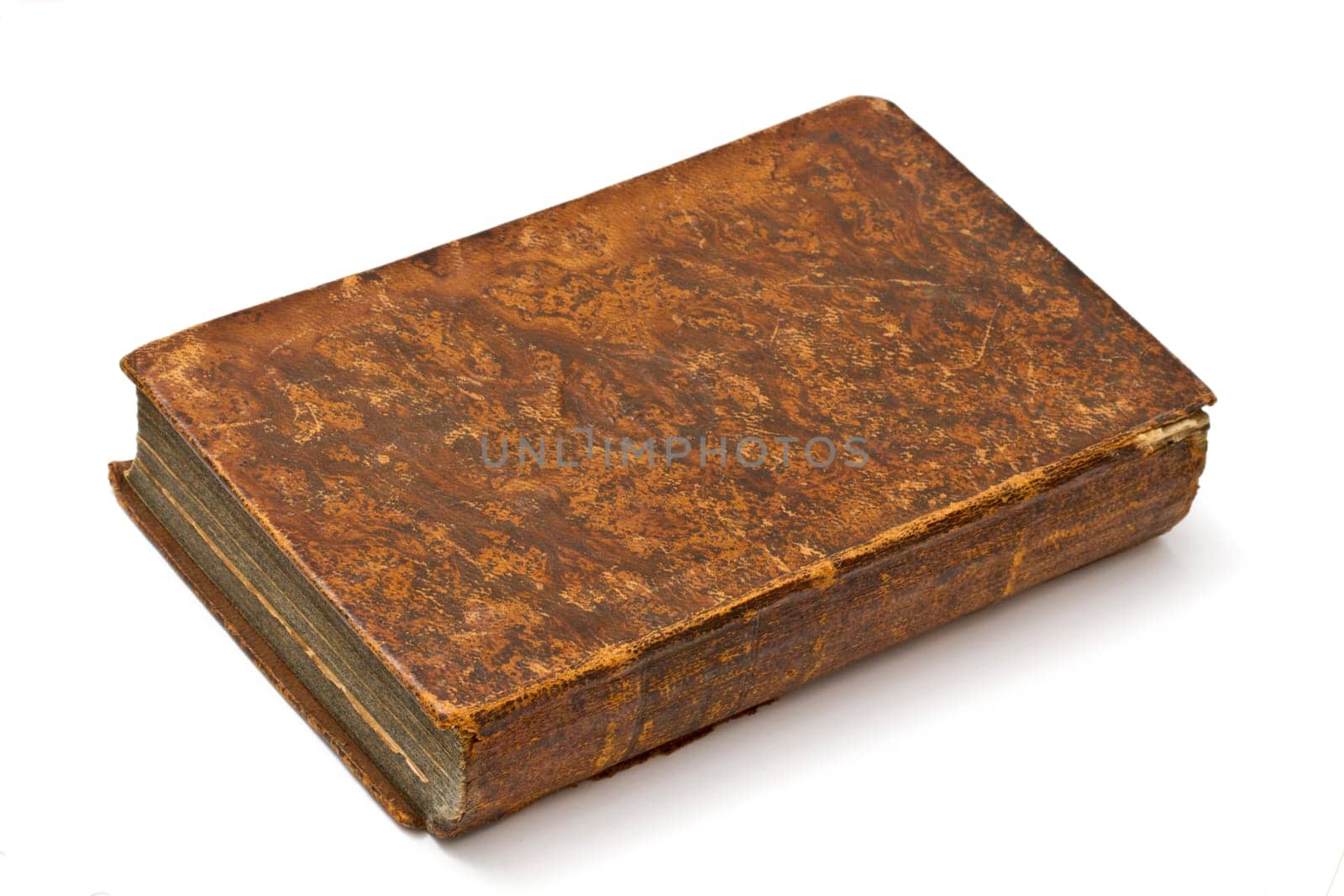 Old book isolated on white background