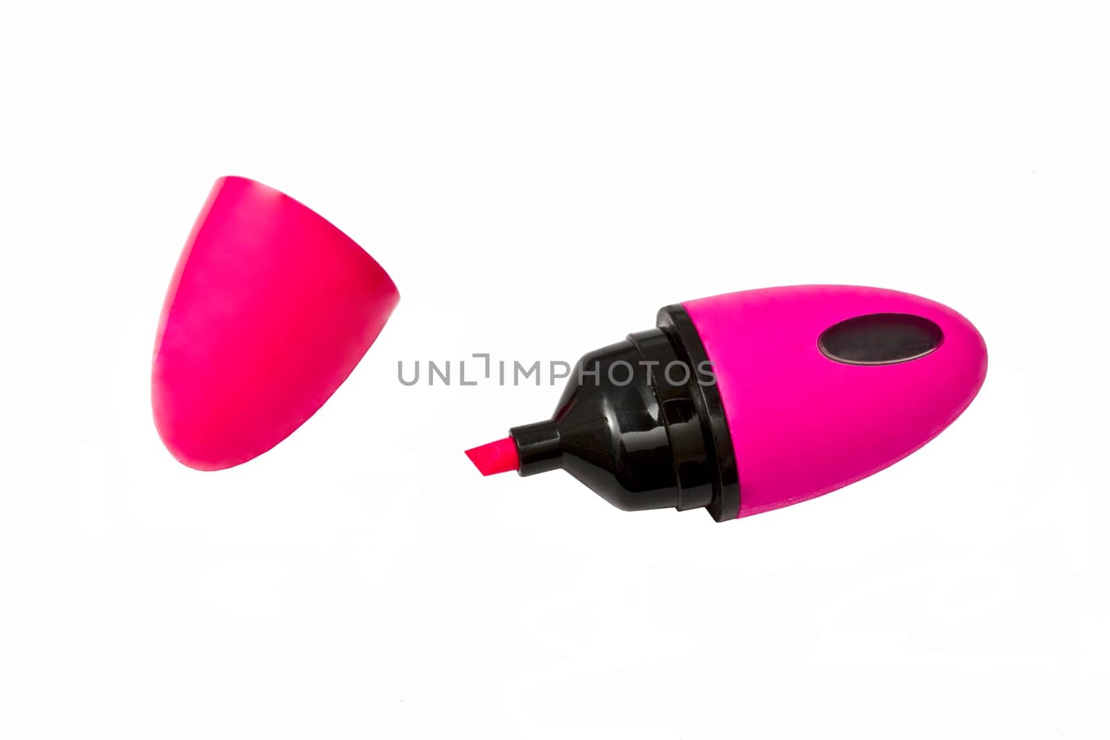 Mini highlighters isolated on white background
