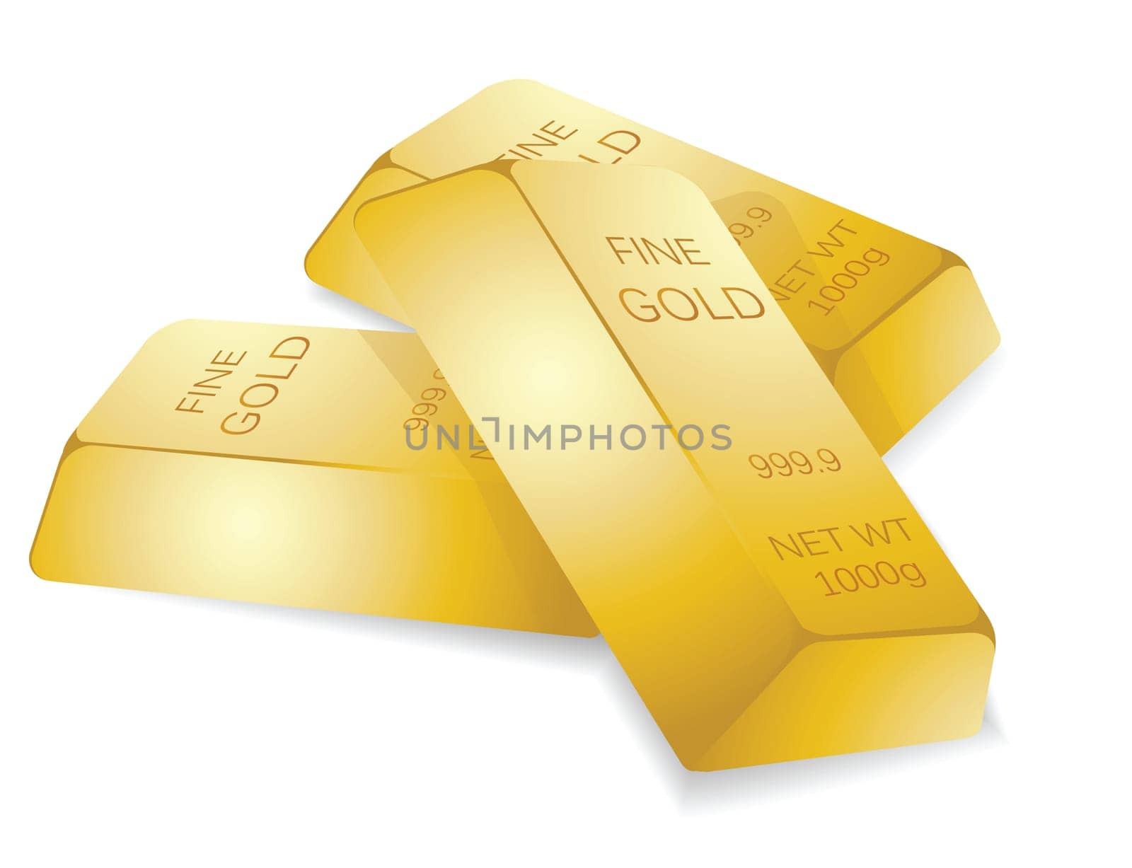 a stack of gold bars, to illustrate wealth.