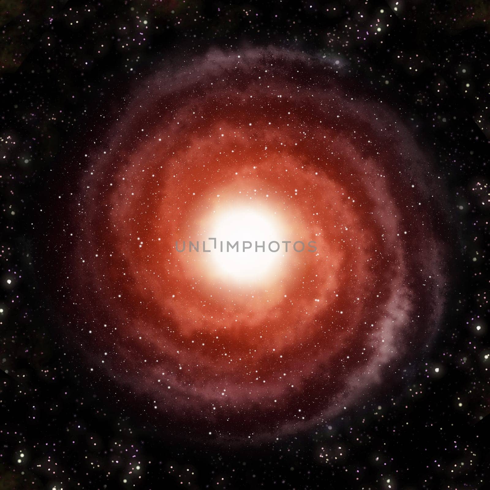 a spiral galaxy in deep outer space