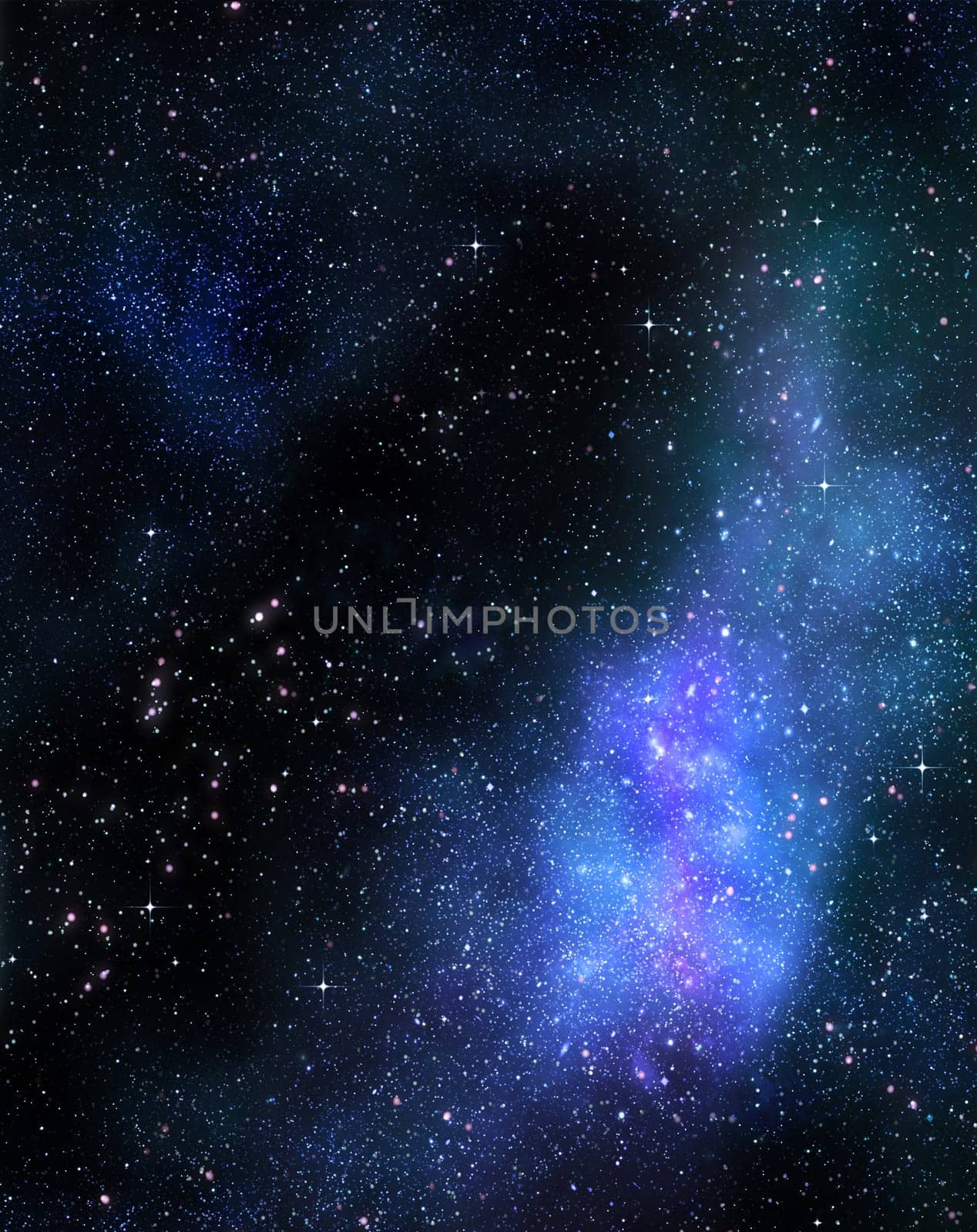 deep outer space background with stars and nebula