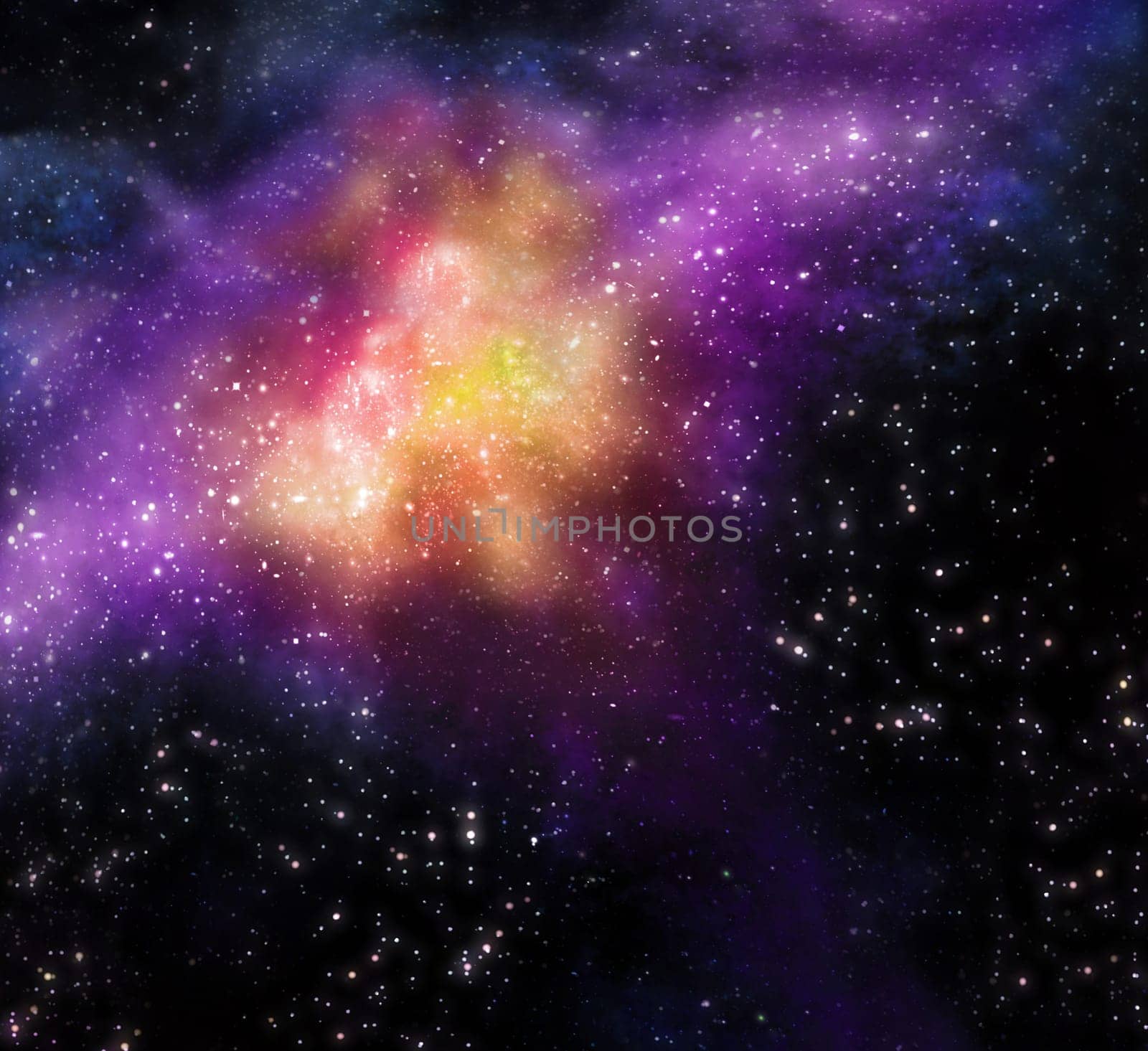 starry background of stars and  nebulas in deep outer space