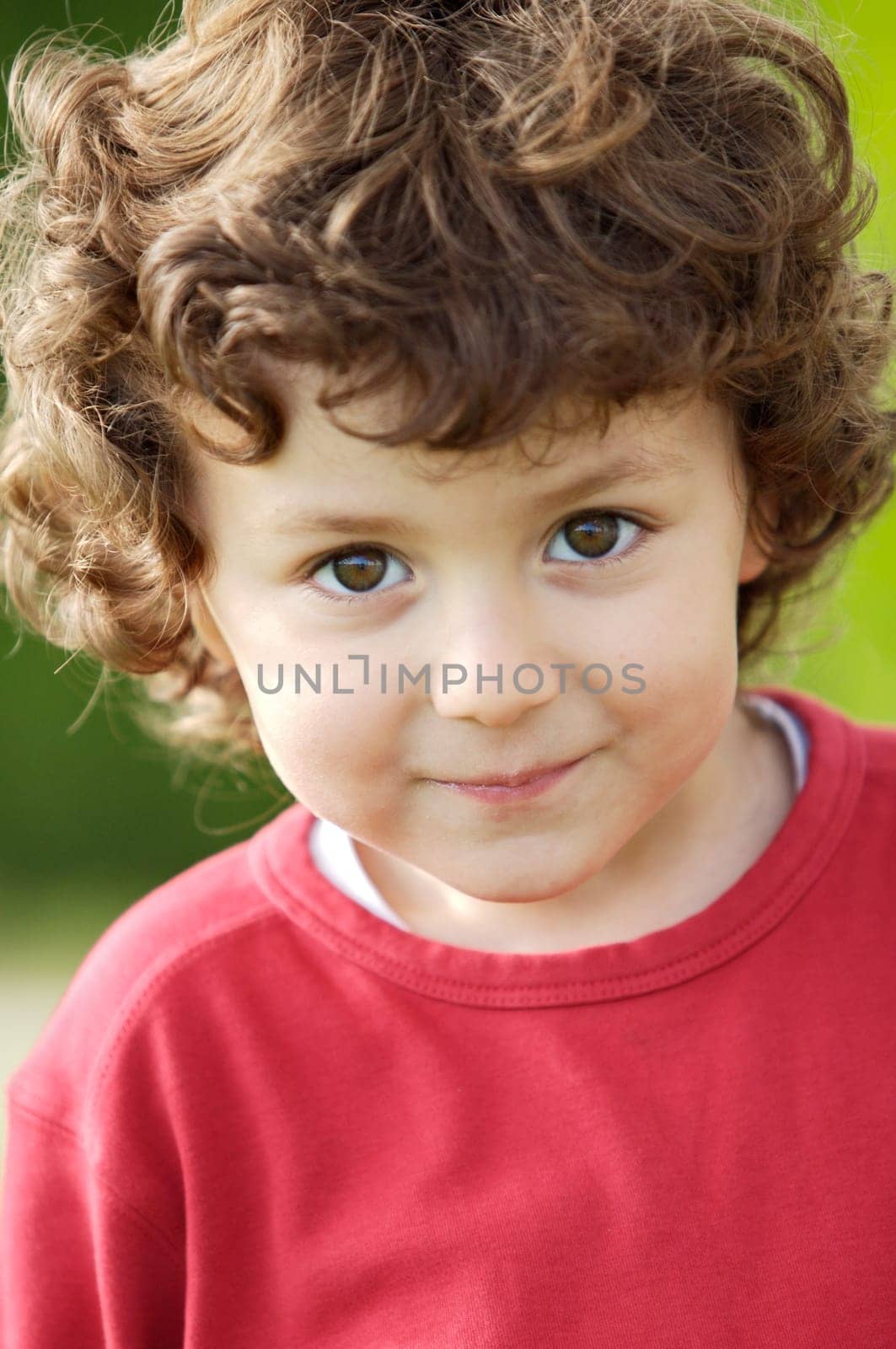 photo of an adorable happy boy smiling