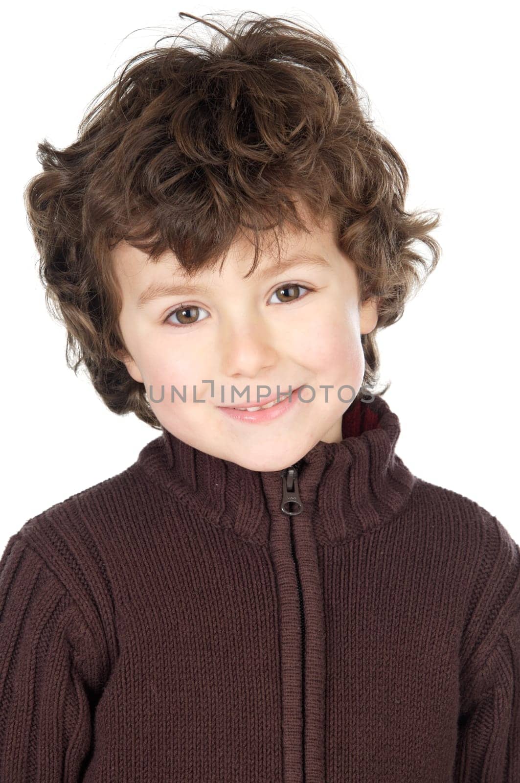 photo of an adorable happy boy smiling