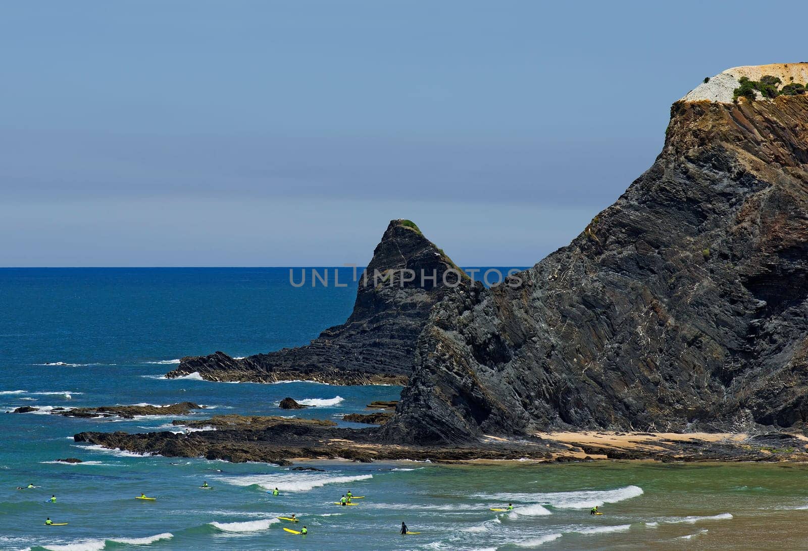 The west coast of Odeceixe of Portugal