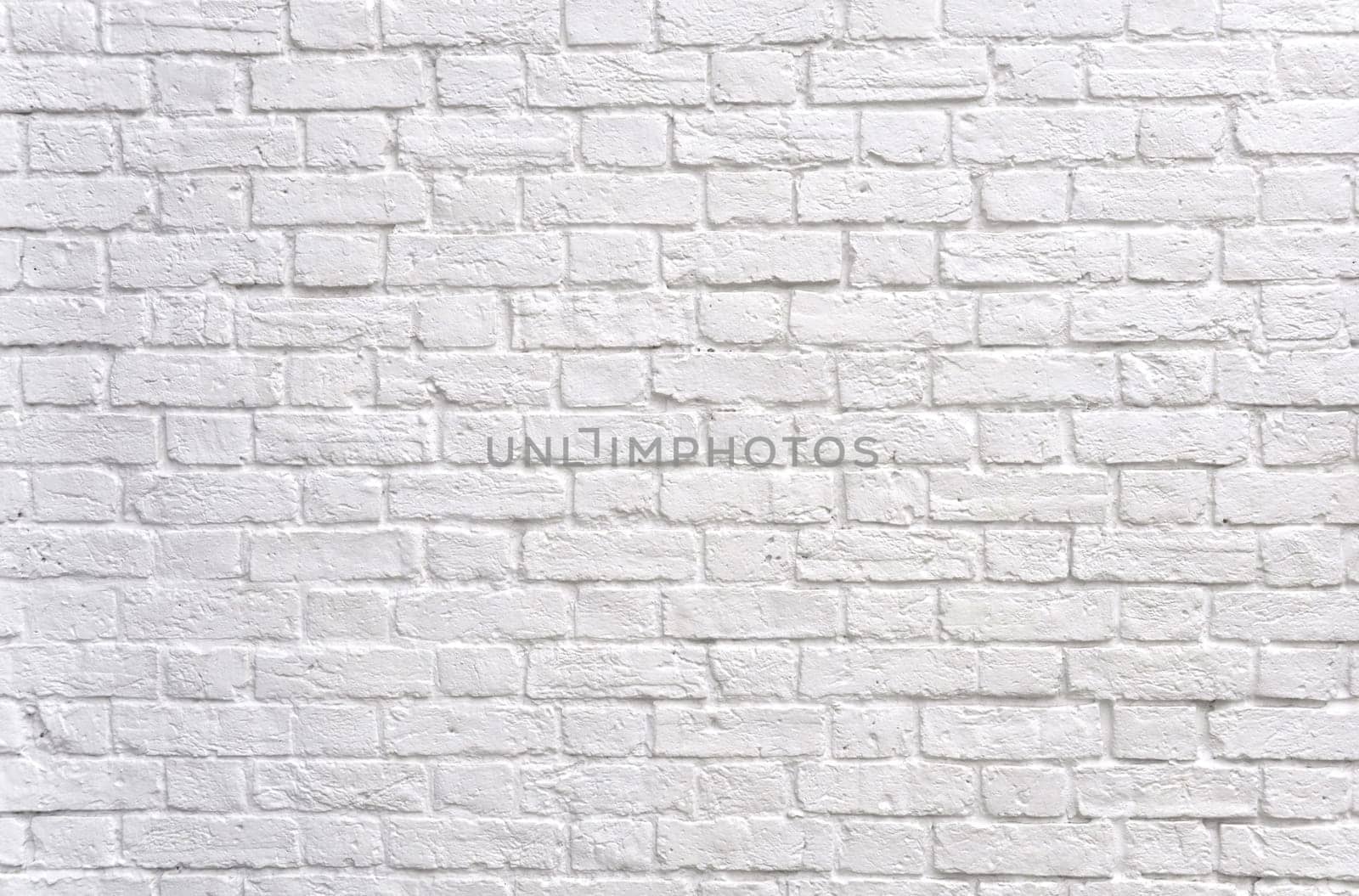 Brick wall painted in white, perfect as a background