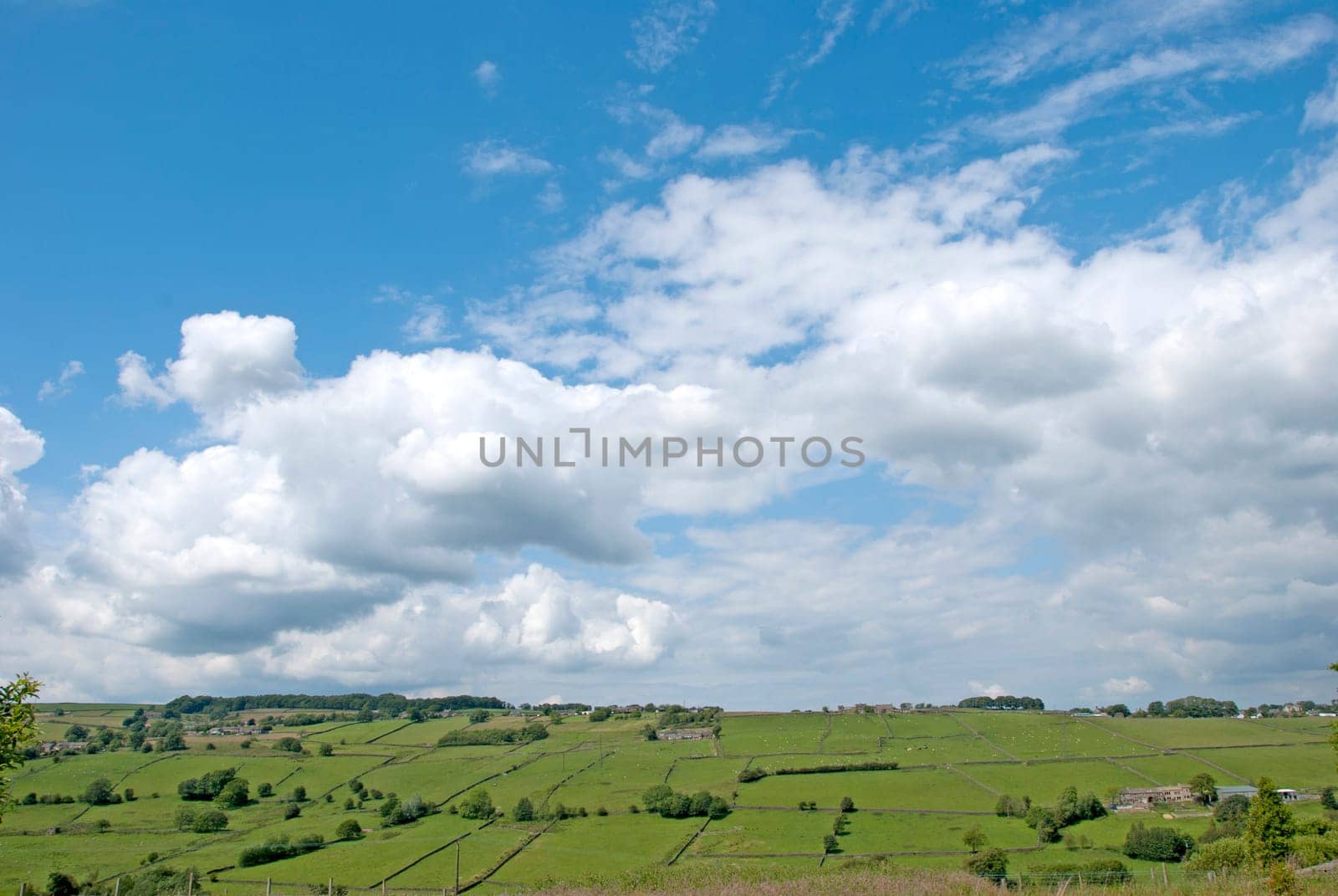 View of Moorland near Haworth West Yorkshire the Bronte Country