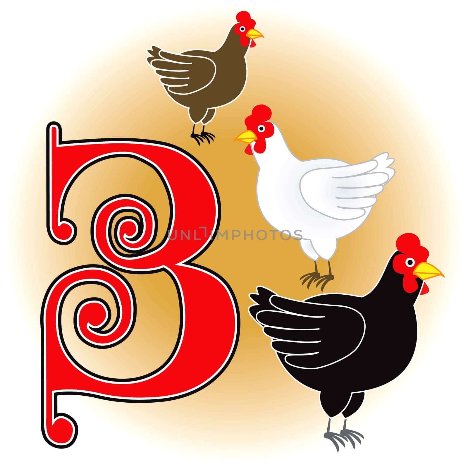 Vector illustration of the twelve days of Christmas, can be used as flash cards to learn to count or for the Holidays.