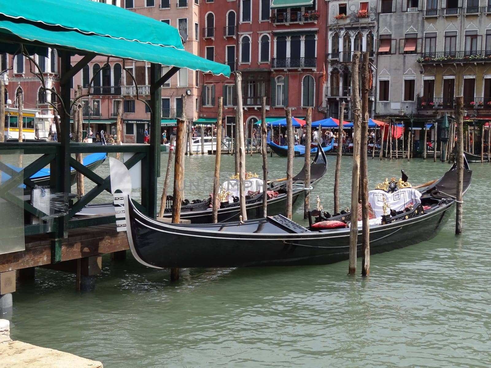 gondola on grand canal in Venice