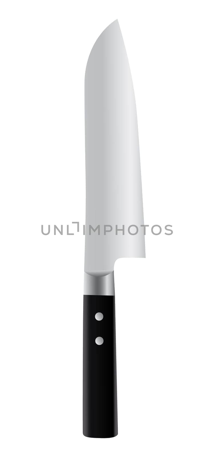 Illustration of Japanese Knife