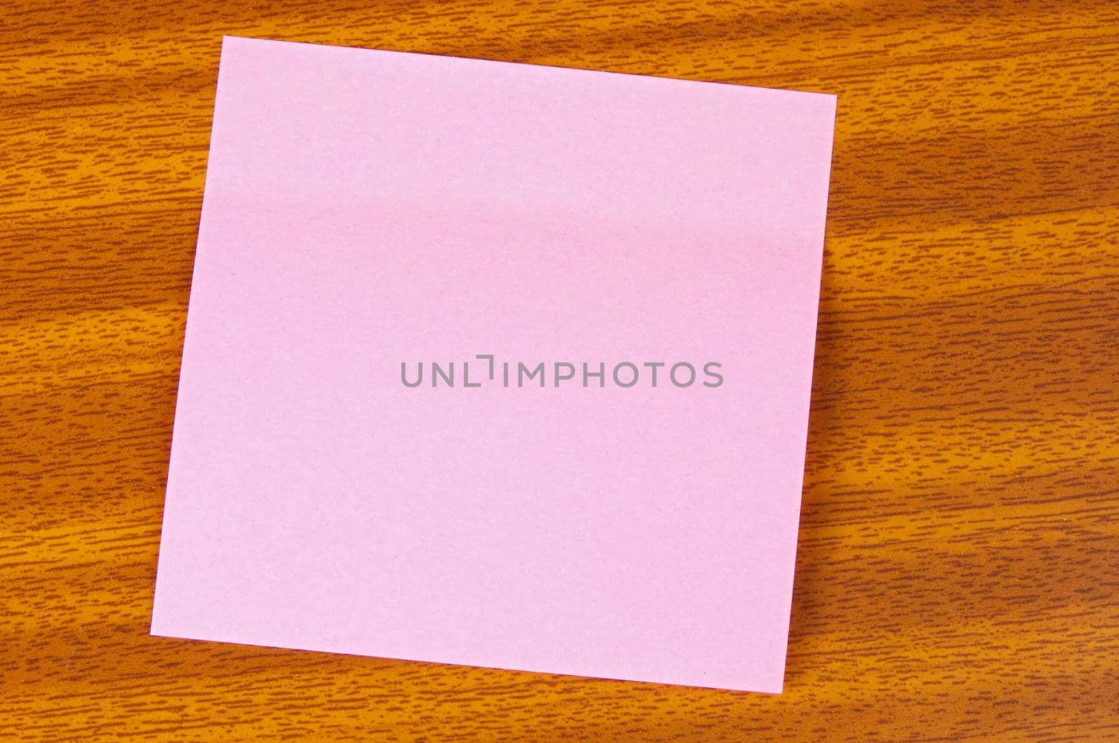 a photo of a Post-It on the table