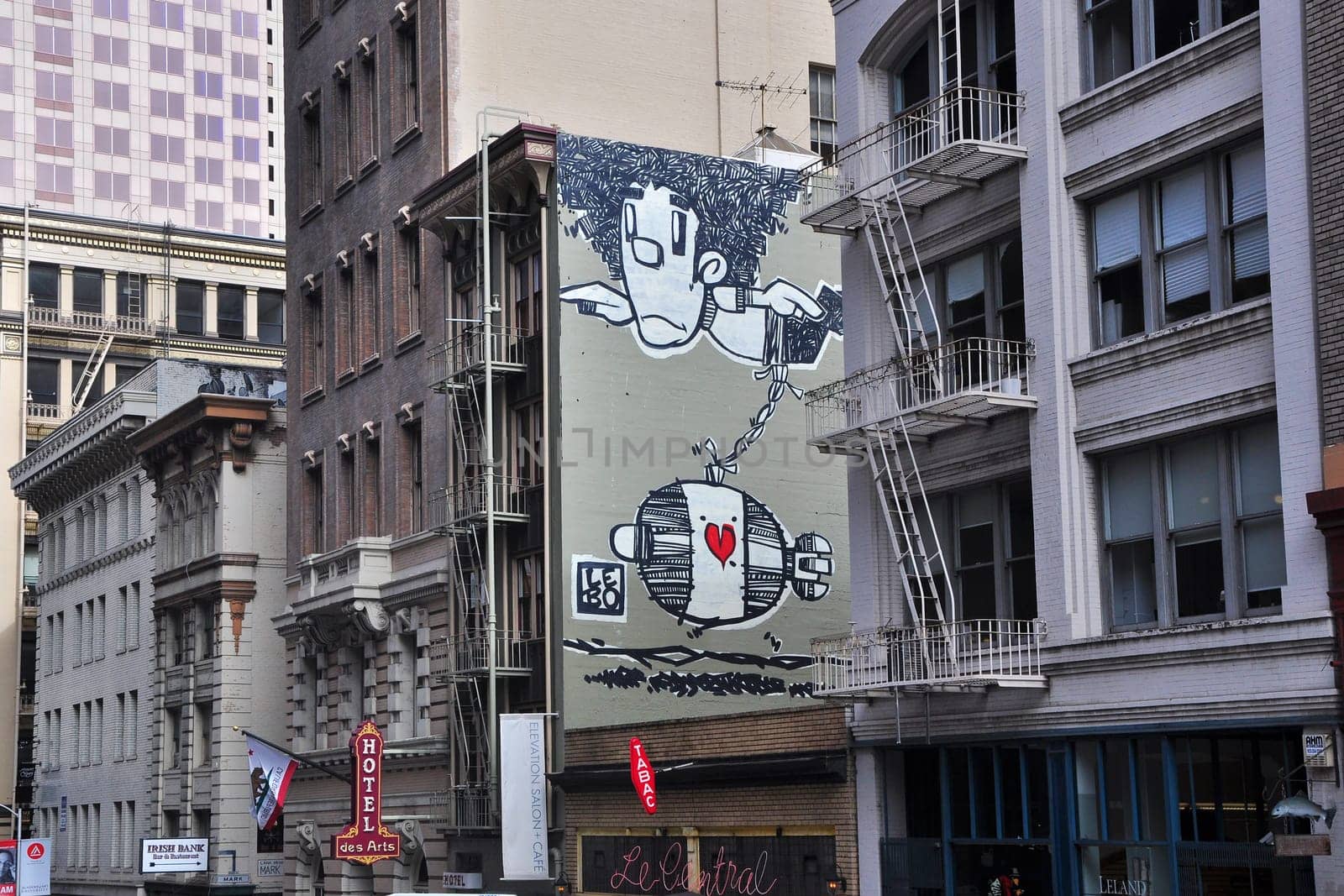 Façades,San Francisco,California,USA