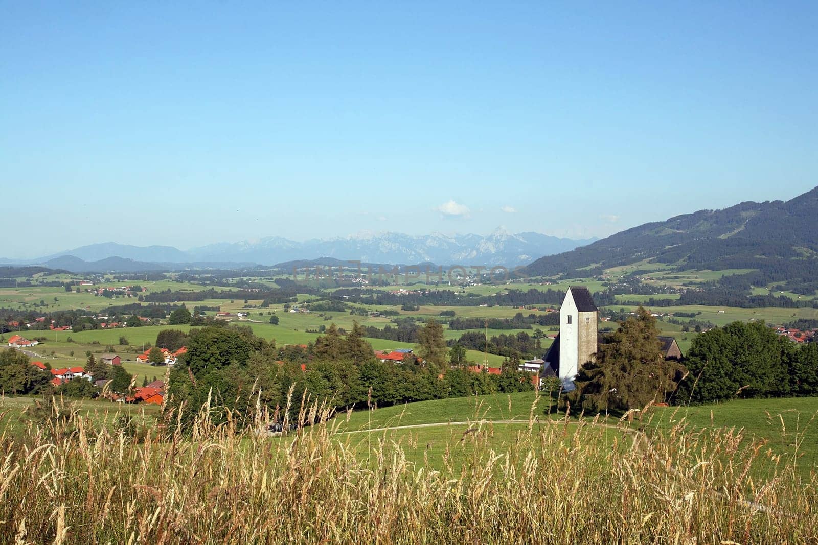 The church of Mittelberg in the Oberallgäu