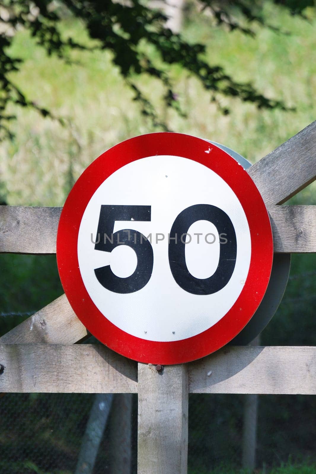 Speed limit sign
