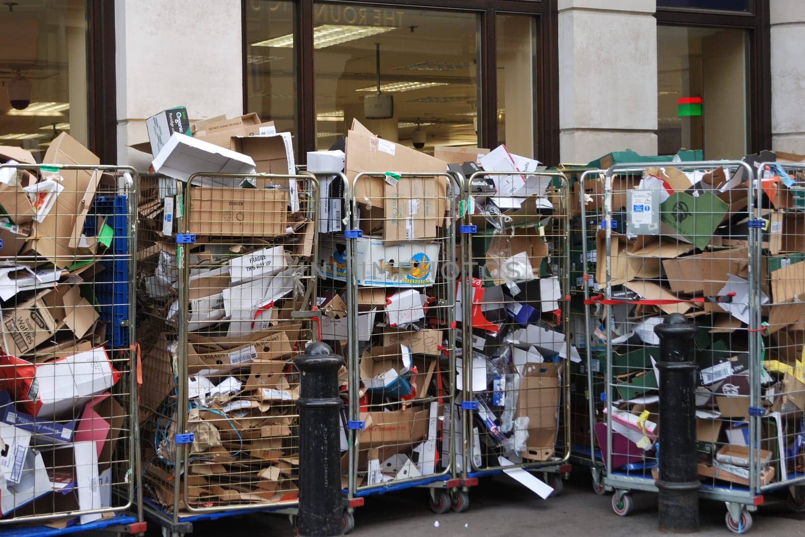 Cardboard for recycling