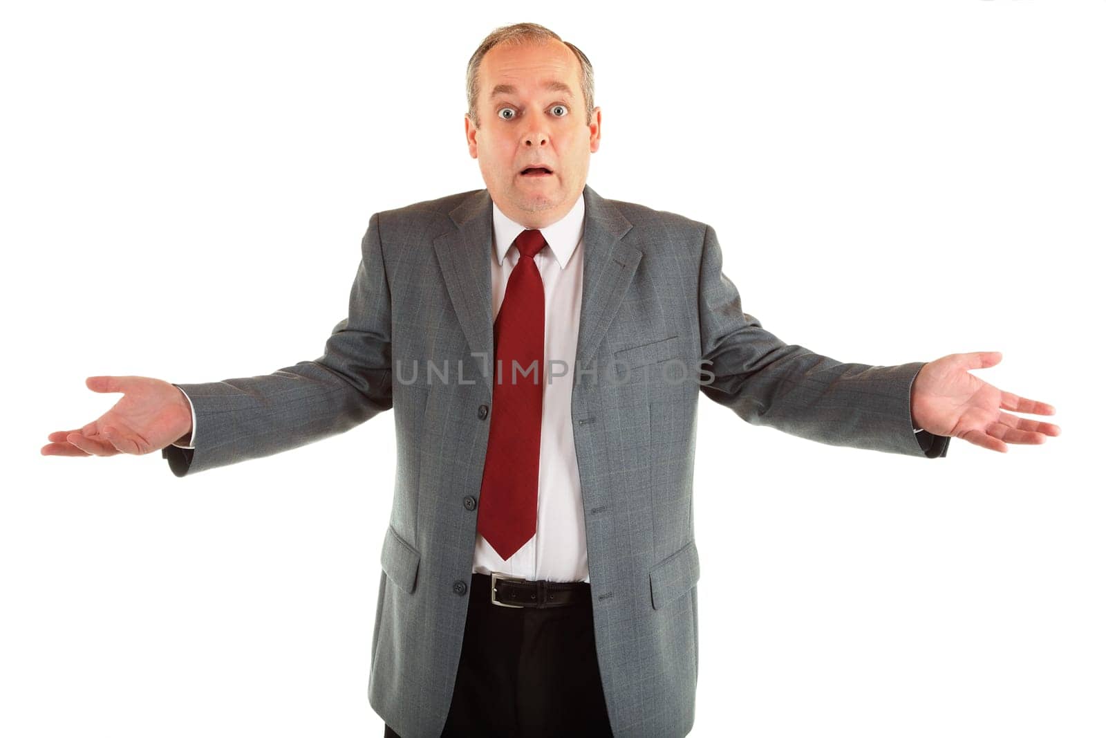 A man is clueless or perplexed about something.