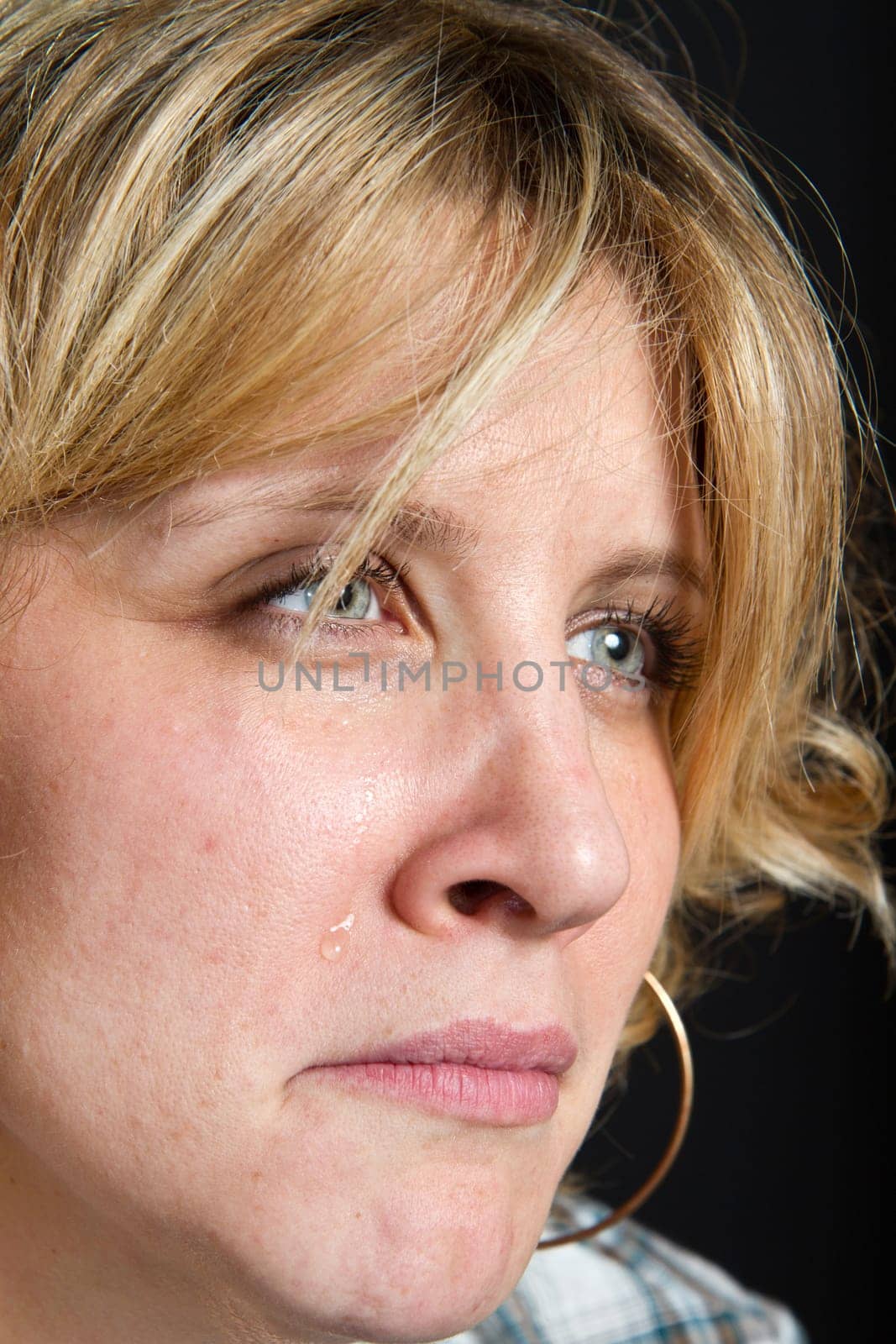 a crying girl
