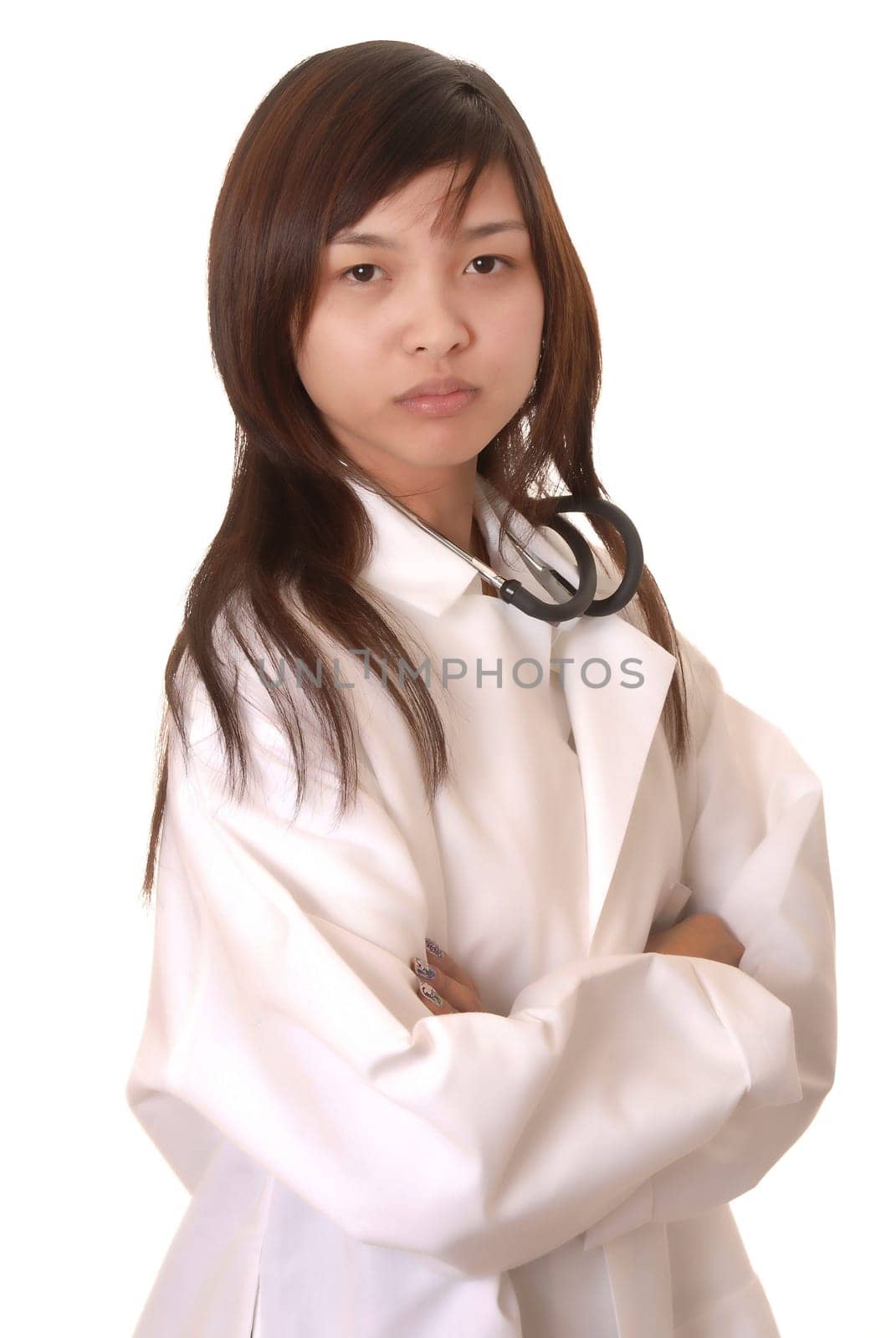 Lovely young and beautiful Asian Doctor or Nurse