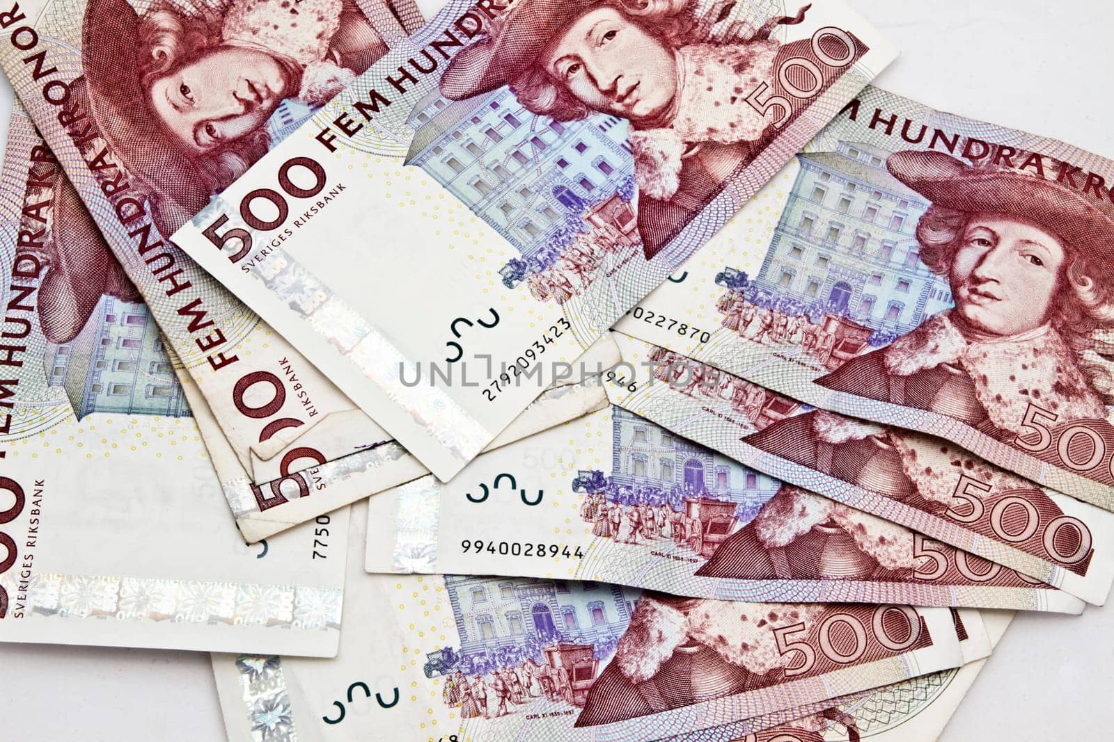 currency closeup on white background.
