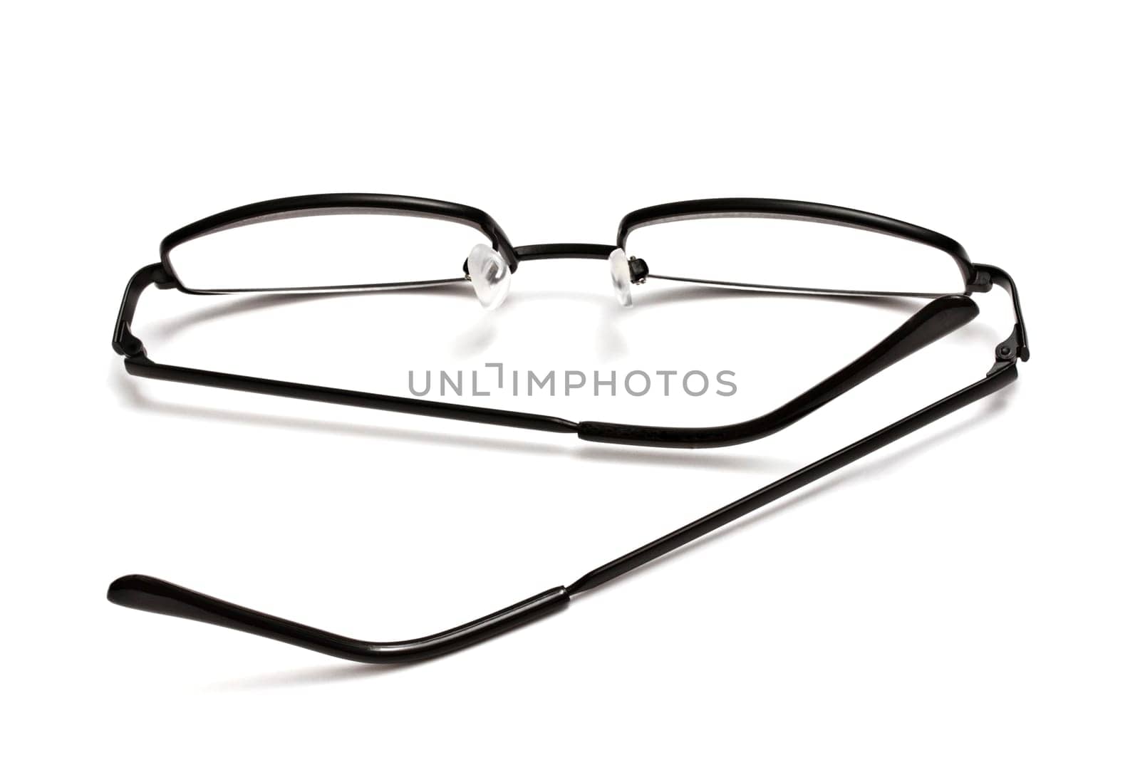 Reading glasses isolated on white background