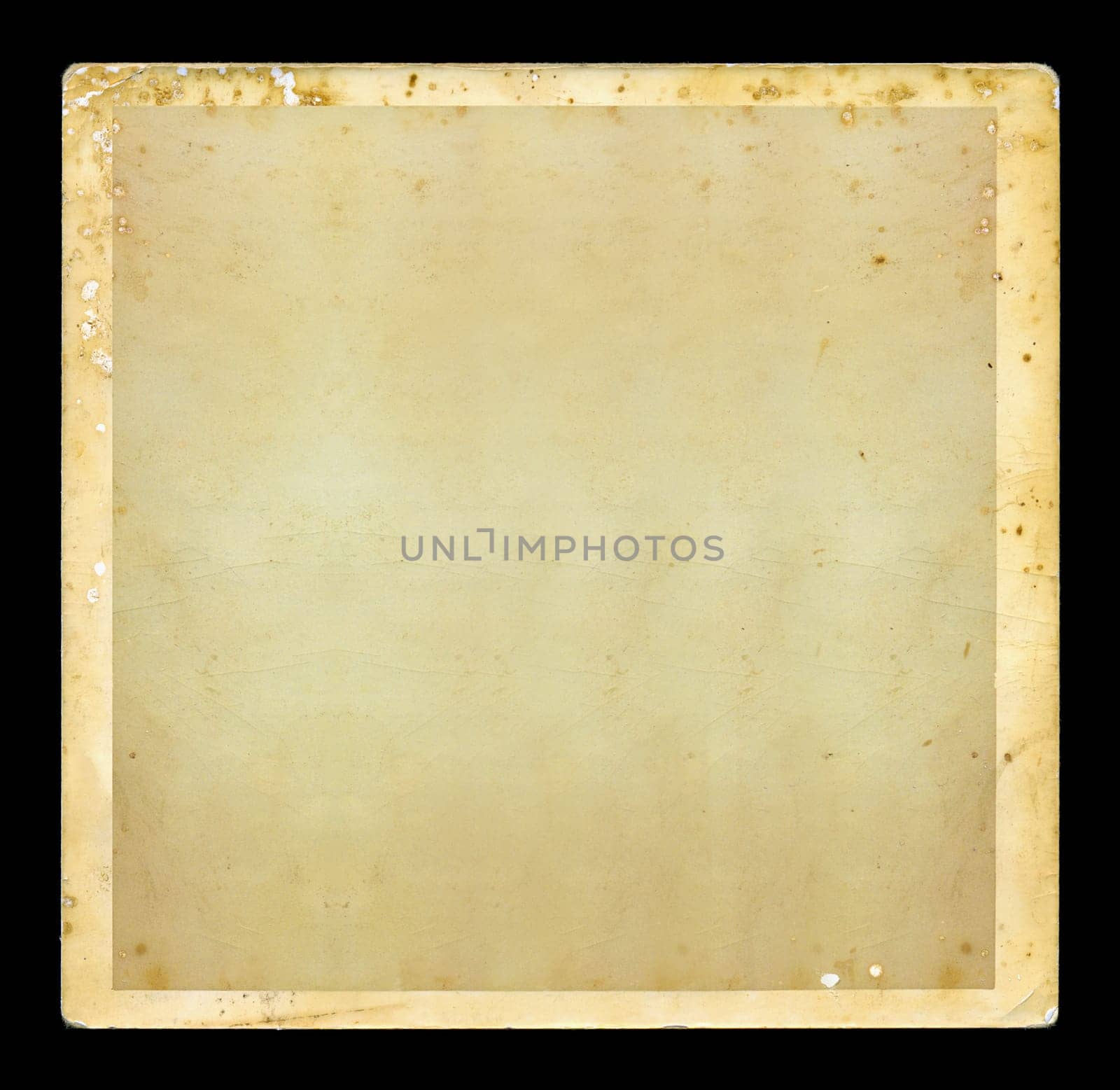 Vintage blank dirty photo with white border. Grunge background design element.