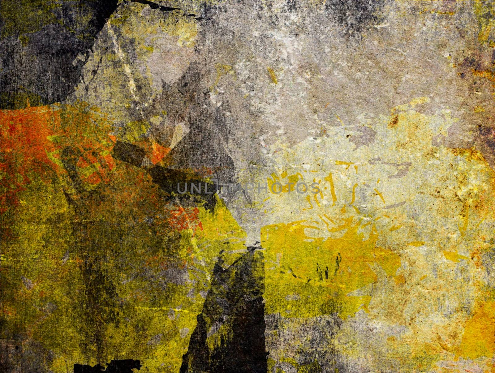 Mixed Media Background - Layers Collage