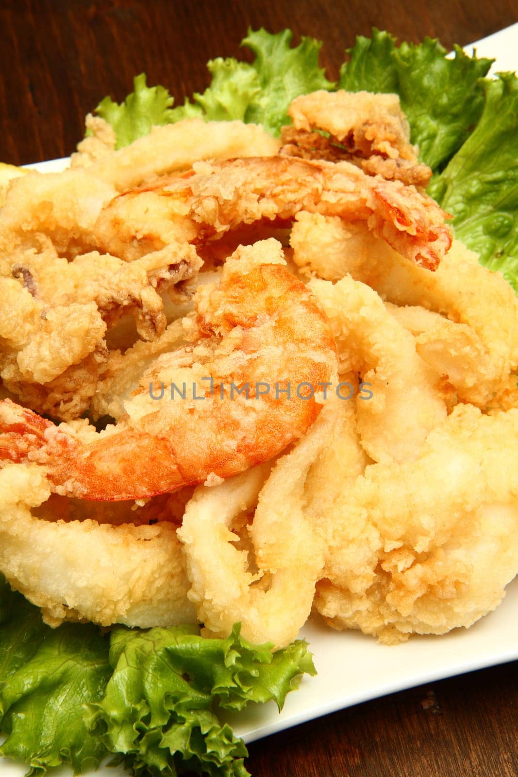 mixture of fried fish